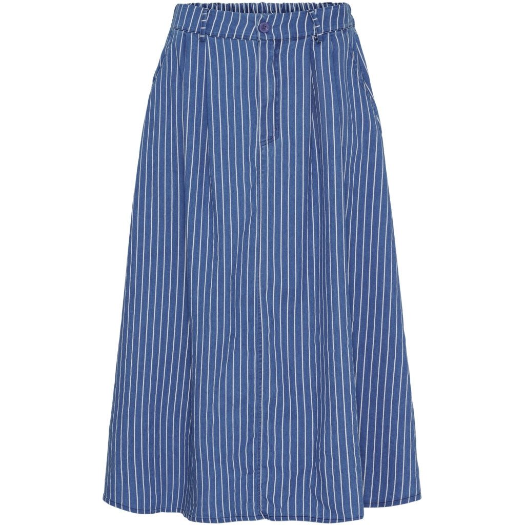 LaMarta Sommerrock Blau-weiß gestreifter Rock – günstig online kaufen