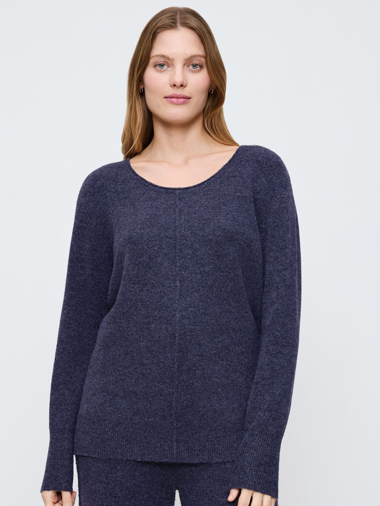 Triumph Sweatshirt Amourette Cozy überschnittene Schulter - lockere Passform - gerippter Saum