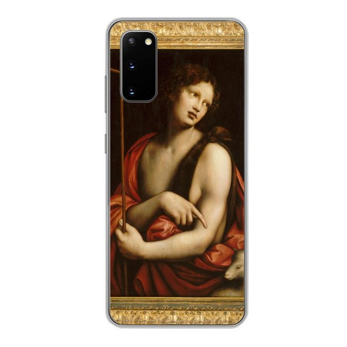 MuchoWow Handyhülle Der heilige Johannes der Täufer - Leonardo da Vinci Phone Case Handyhülle Samsung Galaxy S20 Silikon Schutzhülle