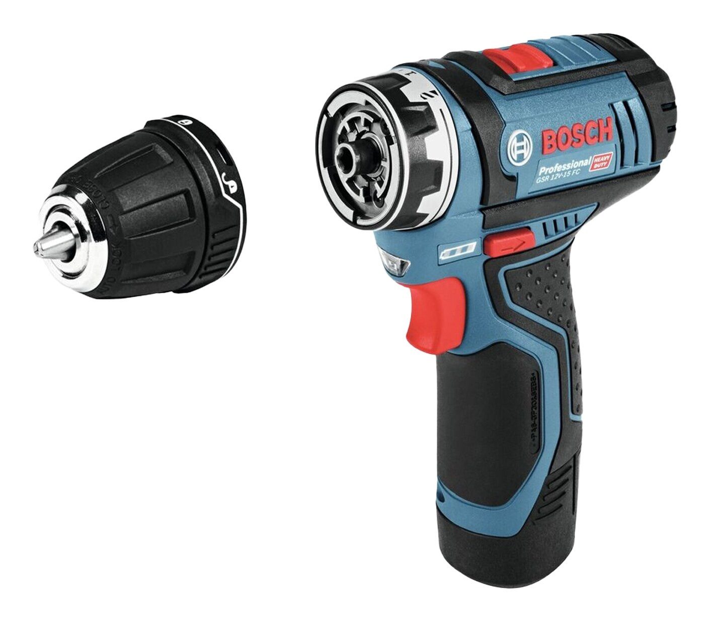 Bosch Professional Akku-Bohrschrauber GSR 12V-35 FC, 12 V, Mit 2x Akku 3 Ah & 1 Aufsatz - in L-BOXX 102