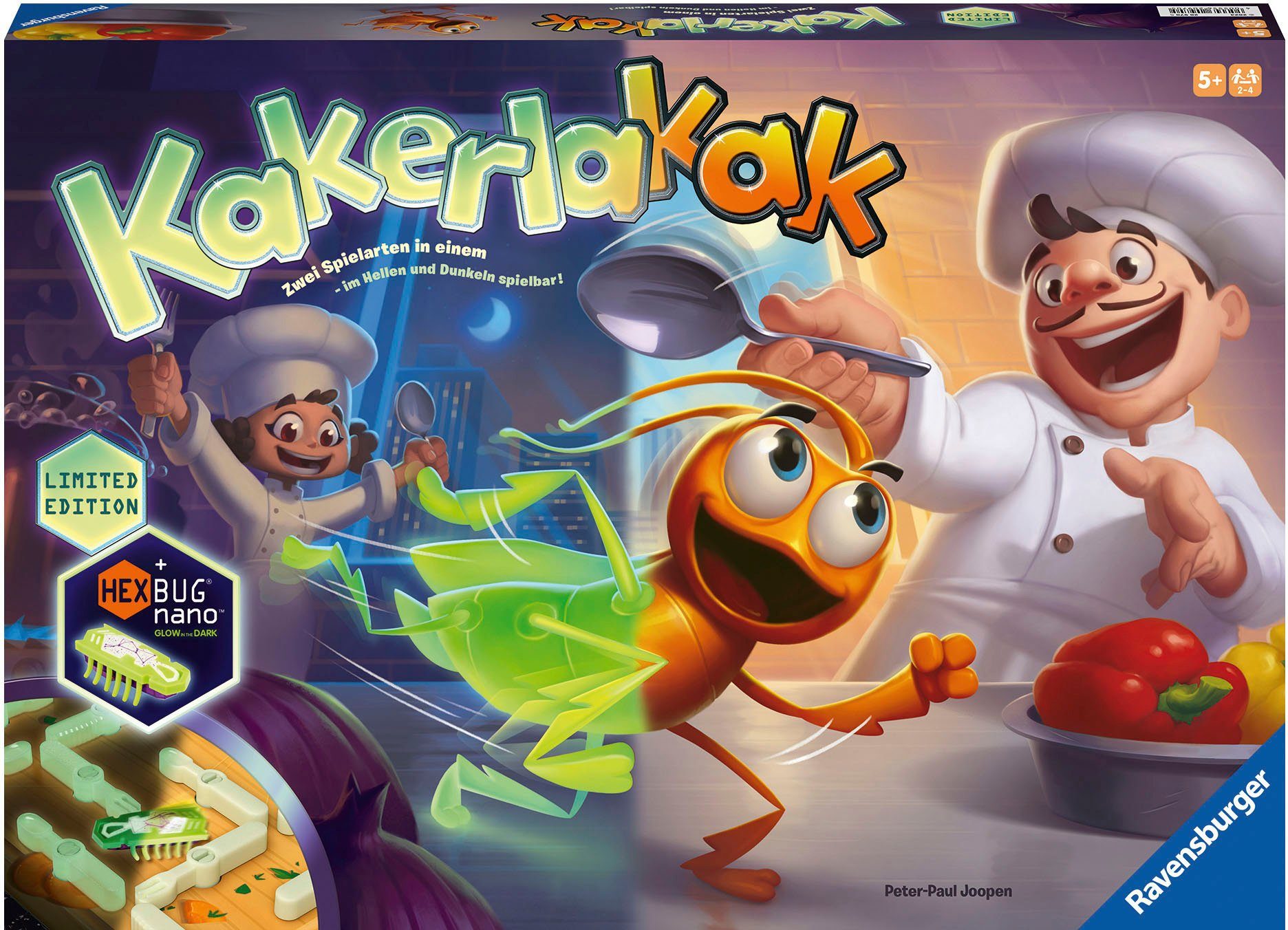 Ravensburger Spiel Kakerlakak - Glow in the dark, Kinderspiel, Made in Europe