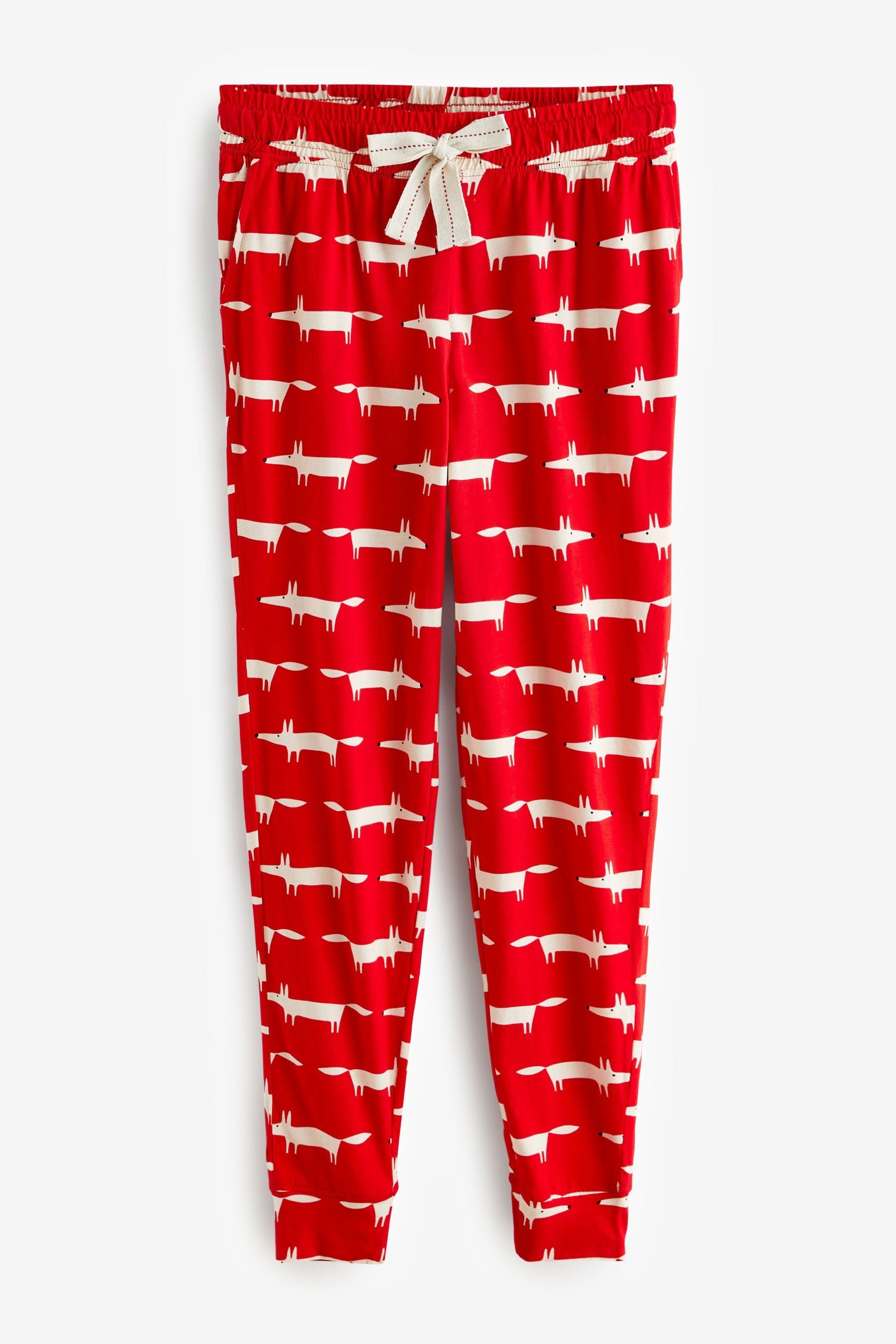 Schlafanzug aus (2 At Next Pyjama tlg) Next Baumwolljersey Scion Red