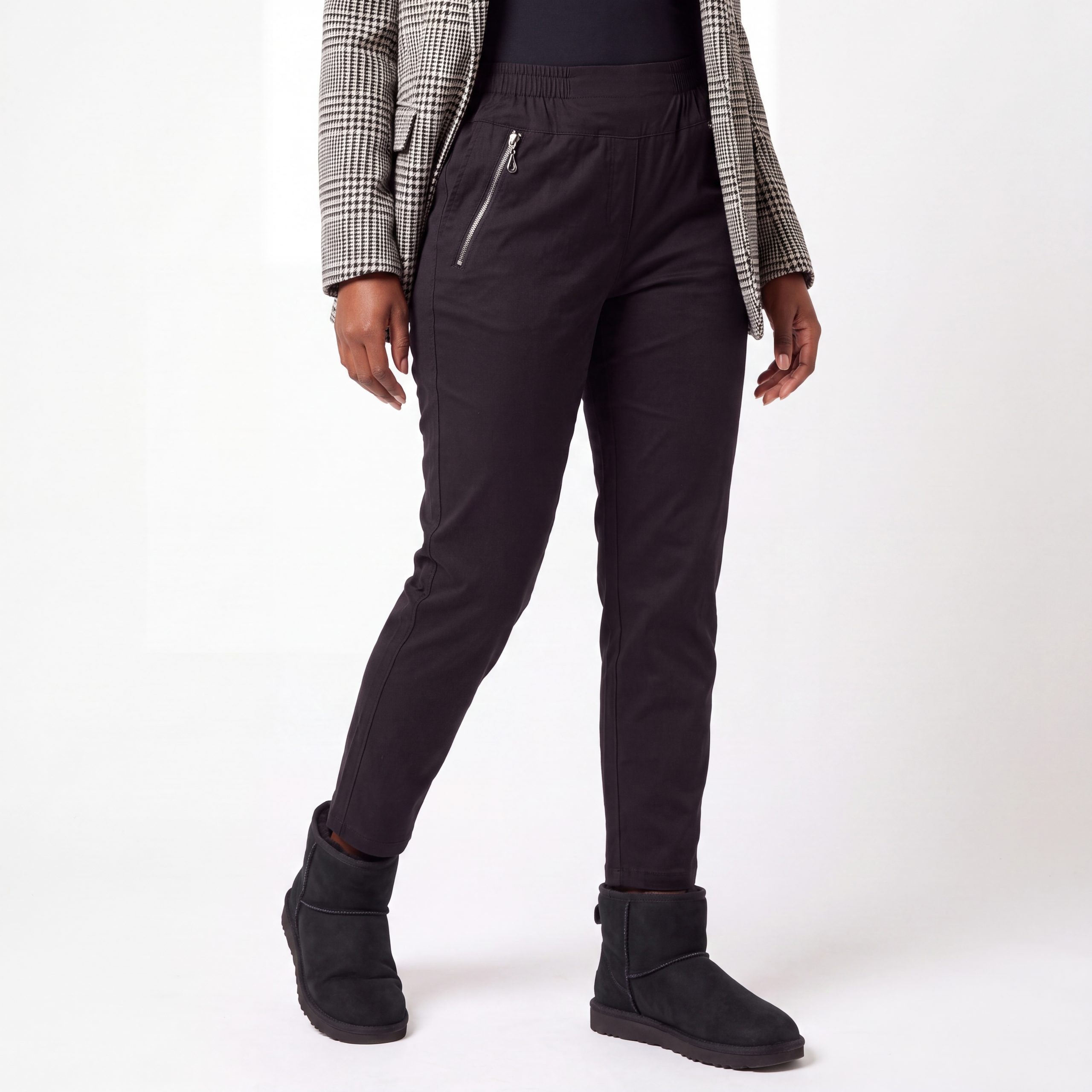 OriginalYou Schlupfhose Übergangshose Damen Freizeithose mit leichtem Innenfleece geeignet für eine Körpergröße bis 1,70m, gefüttert