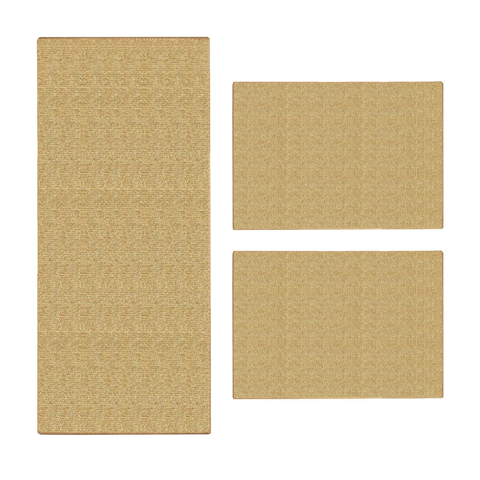 Floordirekt Bettumrandung Sylt, 3 Größen & 10 Farben, Teppichläufer, ideal im Schlafzimmer, Höhe 6 mm, (3-tlg), Sisal