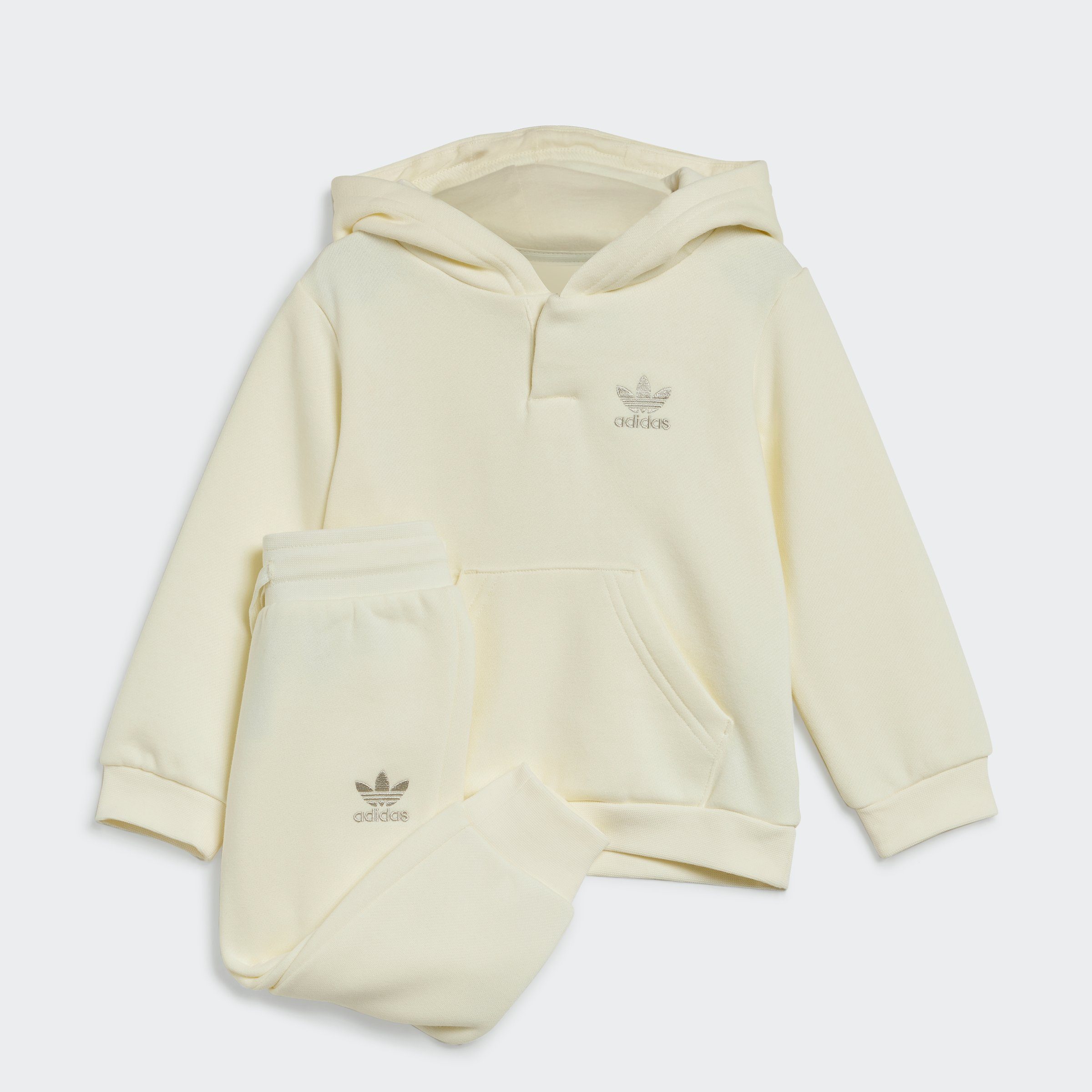 HOODIE-SET Trainingsanzug ADICOLOR adidas IVORY (2-tlg) Originals