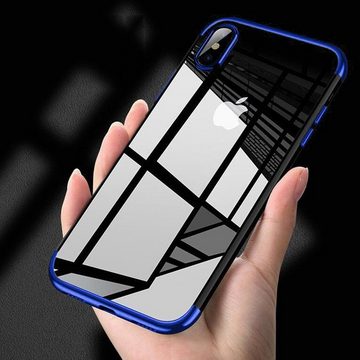 CoolGadget Handyhülle Slim Case Farbrand für Apple iPhone XS Max 6,5 Zoll, Hülle Silikon Cover für iPhone XS Max Schutzhülle