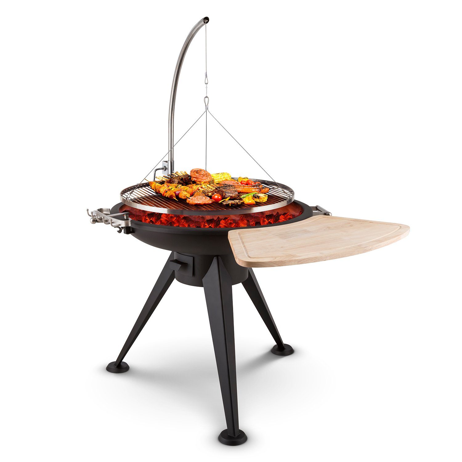 blumfeldt Feuerstelle Delion, (Set), Feuerschale Garten mit Grill Feuerkorb Feuerstelle Outdoor