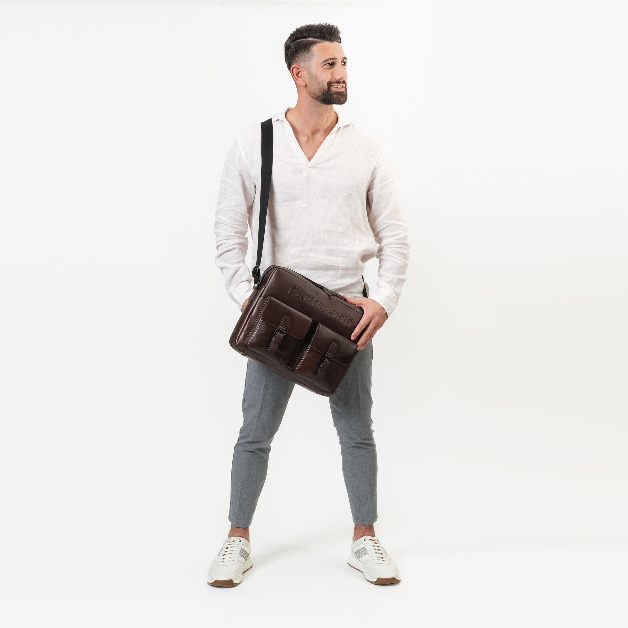 Farmhood Aktentasche Memphis, Leder günstig online kaufen