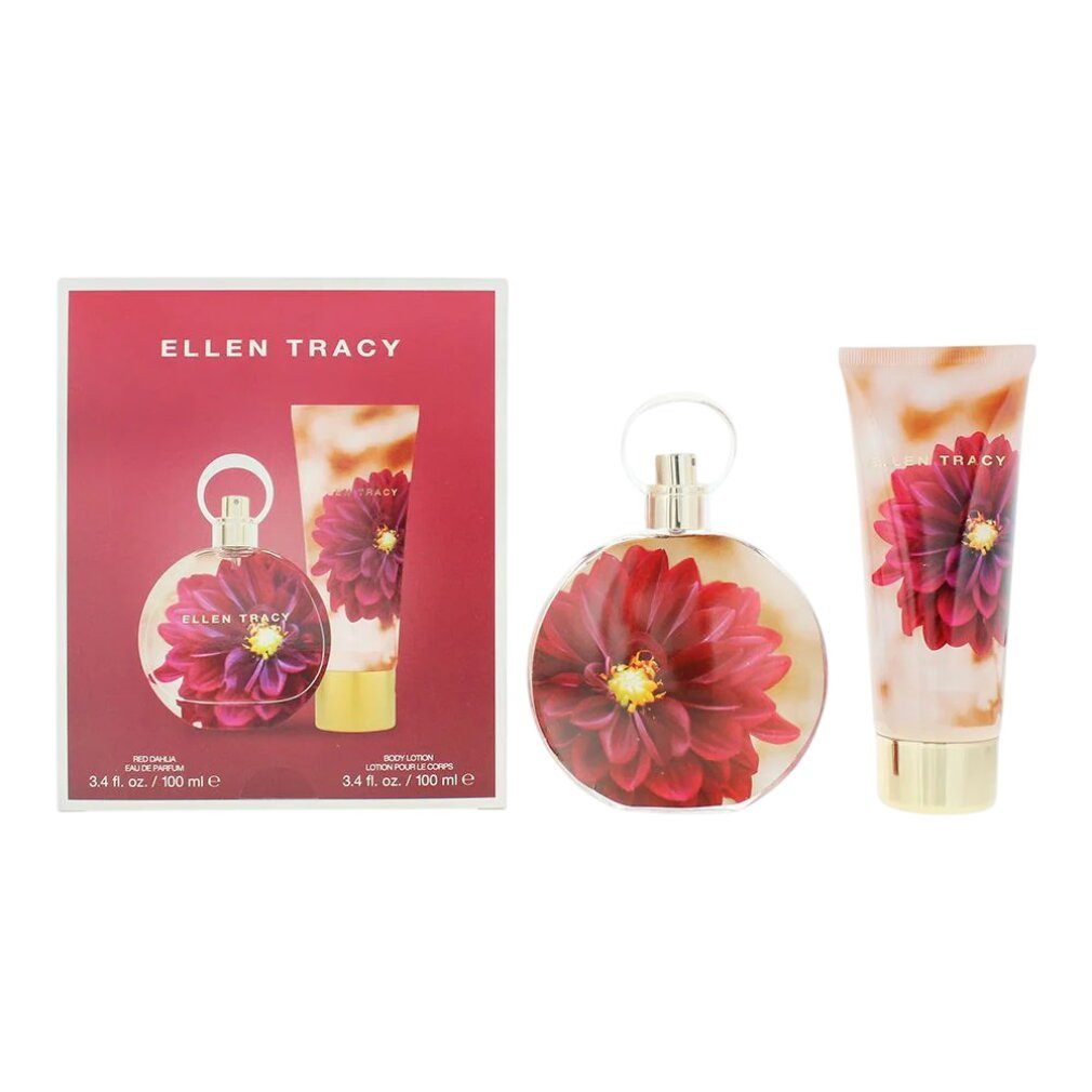 Ellen Tracy Eau de Parfum Dream Florals Red Dahlia Gift Set 100ml EDP + 100ml Body Lotion