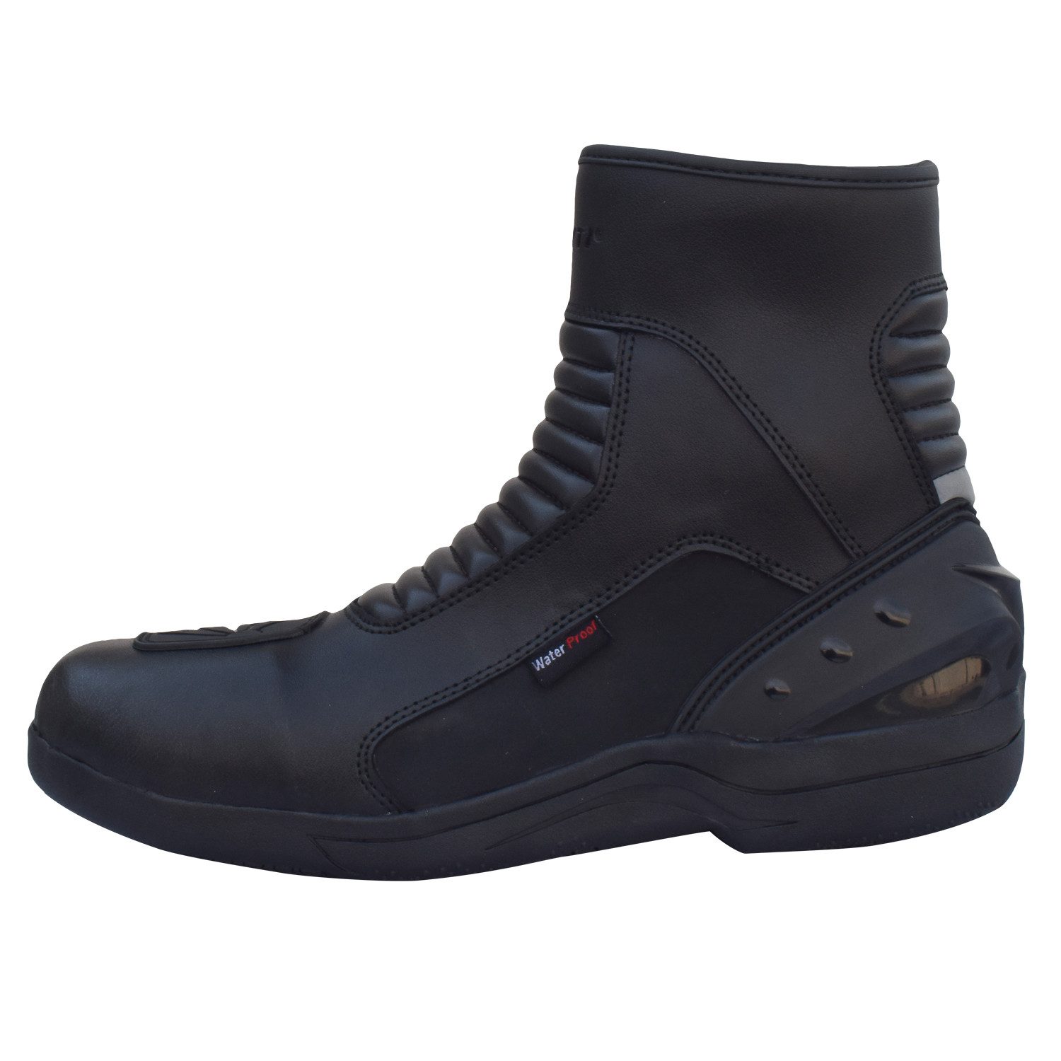 PROANTI sportliche City & Racing Motorradschuhe Leder – Kurz & Wasserdicht Motorradstiefel