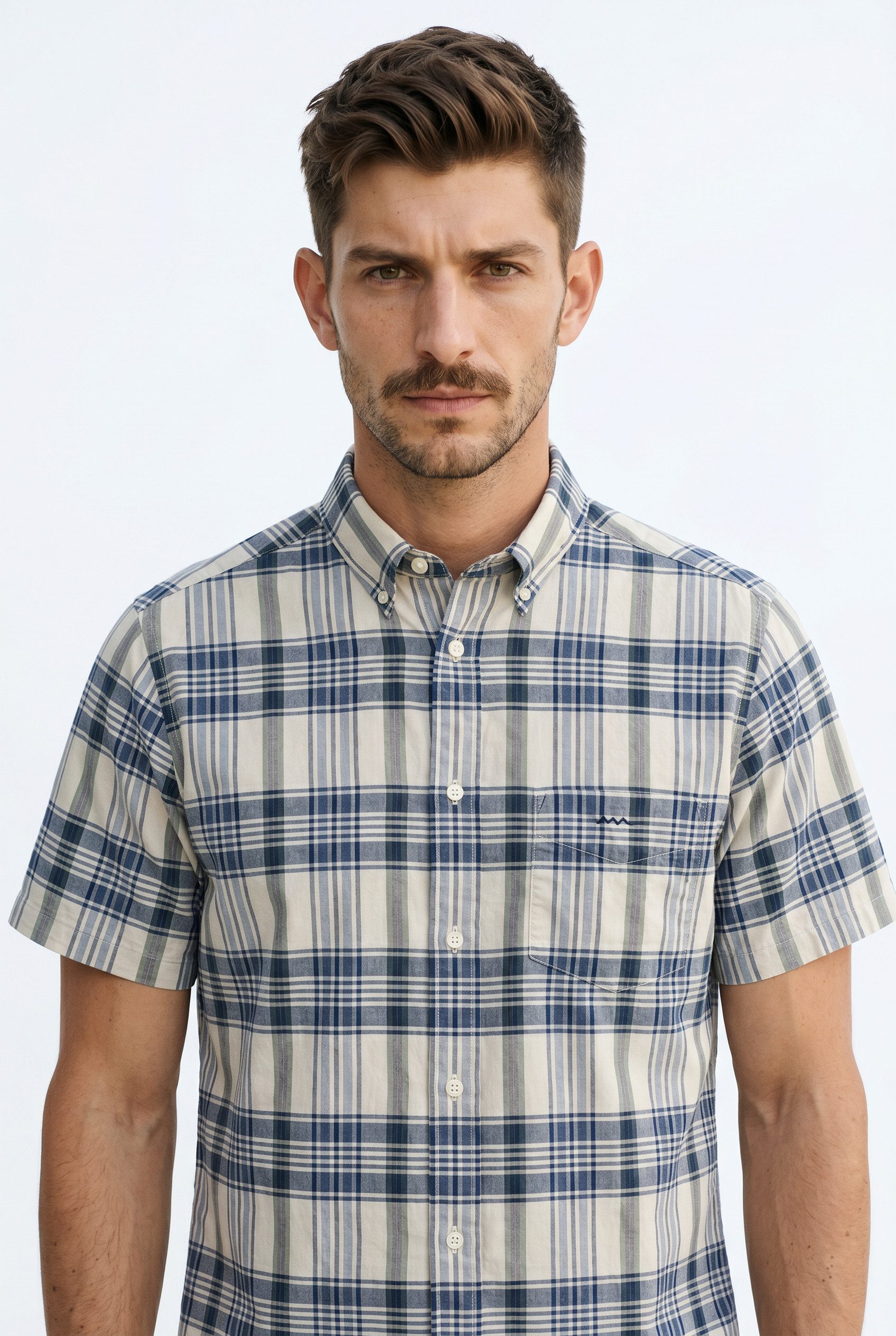 Gant Kurzarmhemd REGULAR INDIAN MADRAS CHECK Regular fit mit Button-Down-Kragen