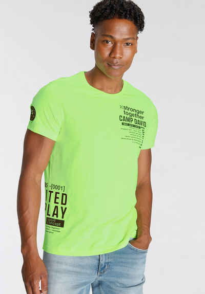 CAMP DAVID T-Shirt auch in auffälligen Farben