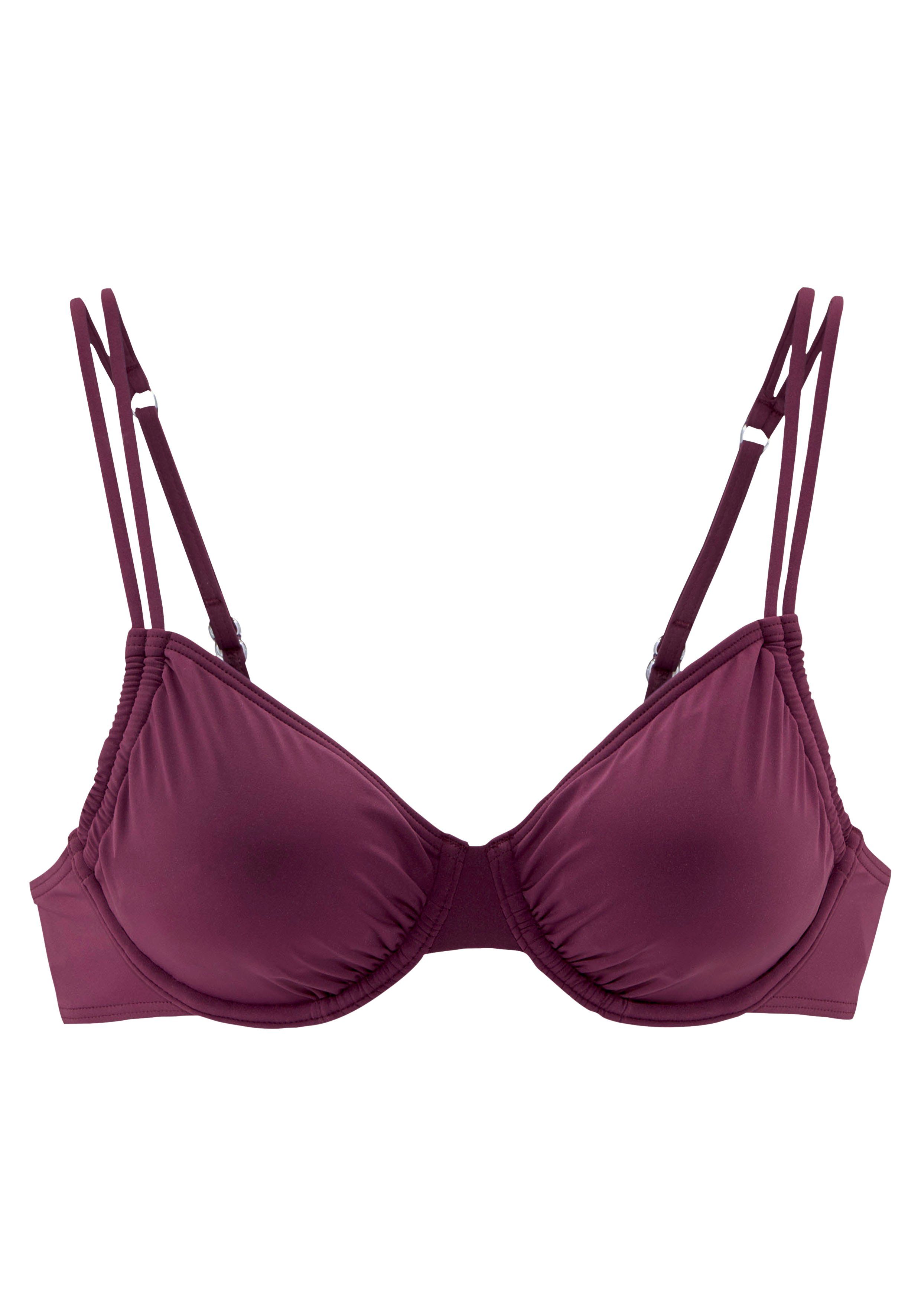 LASCANA Bügel-Bikini-Top Italy, seitlich zu raffen günstig online kaufen