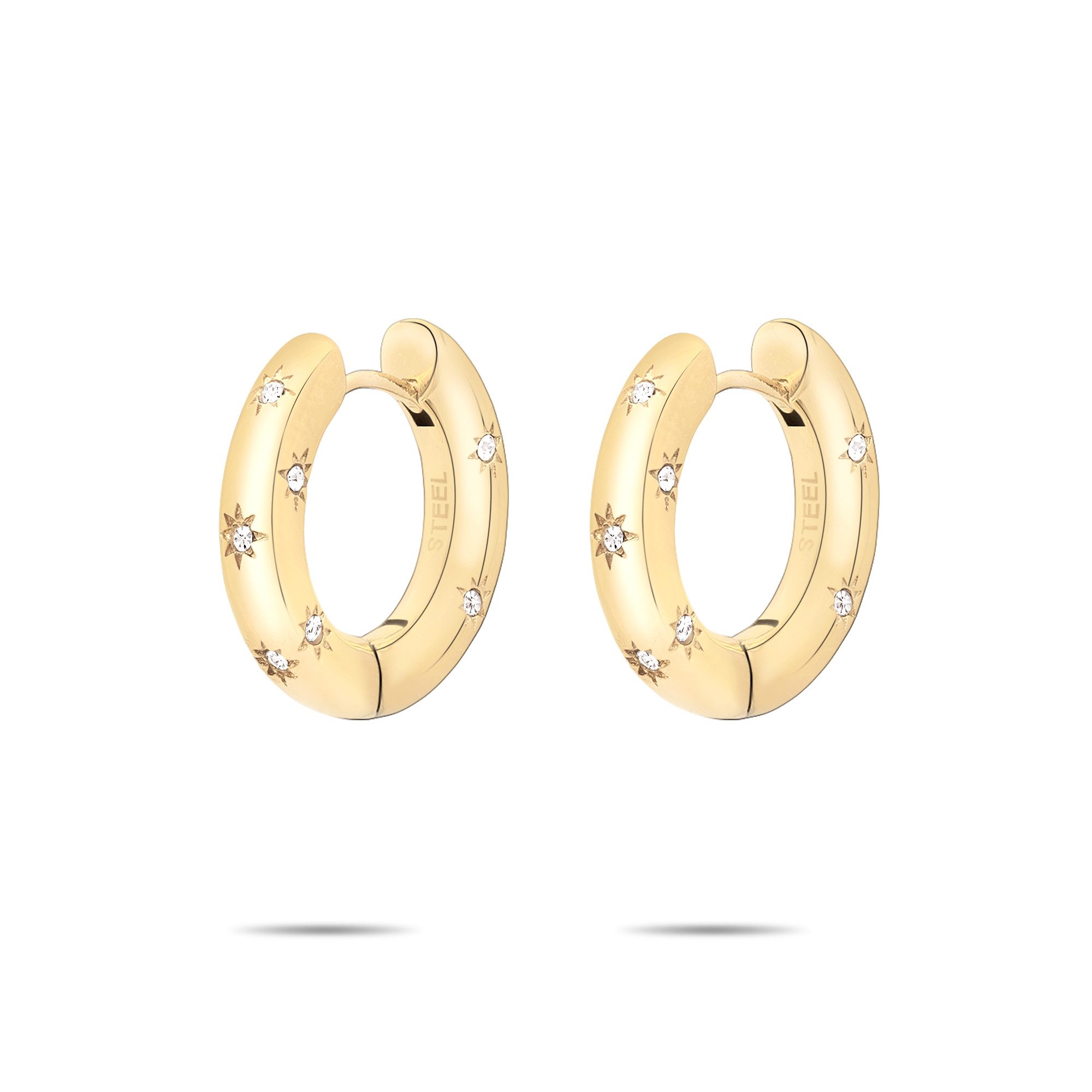 Tamaris Paar Серьги-кольца Schmuck Geschenk Серьги-кольца mit funkelnden Steinchen Little Twinkle, mit Zirkonia (synth)