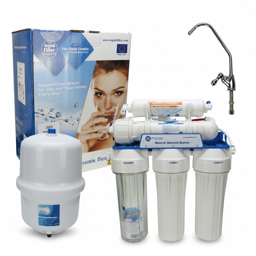 Aquafilter Aquariumfilter, 5-Stufen Umkehrosmose Anlage Untertisch