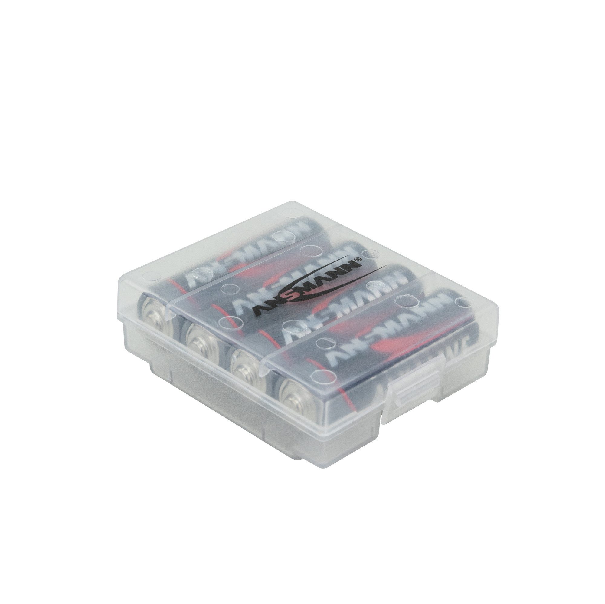 ANSMANN AG 3x Batteriebox Akku Box für bis zu 4 AAA & AA Akkus & Batterien Akku