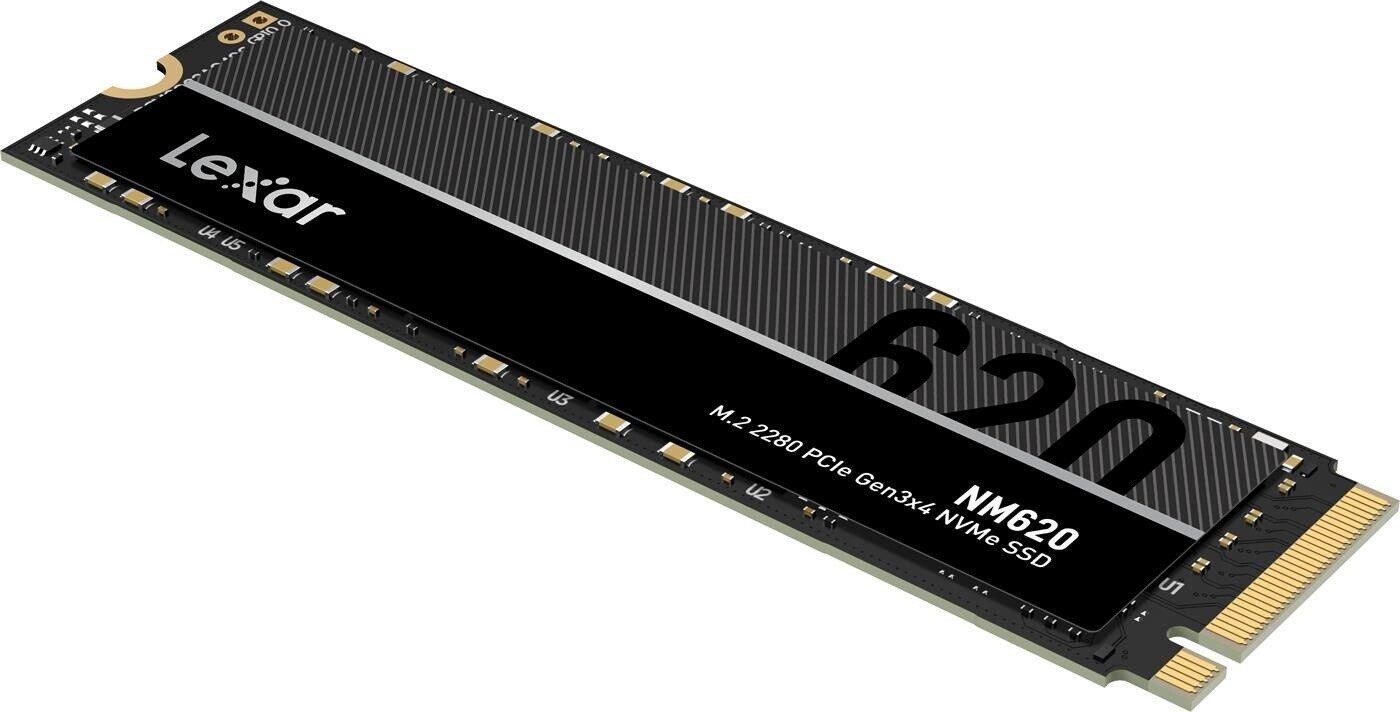 Lexar NM620 M.2 2280 PCIe NVMe SSD-Festplatte (512 GB) 3500 MB/S Lesegeschwindigkeit, 2400 MB/S Schreibgeschwindigkeit
