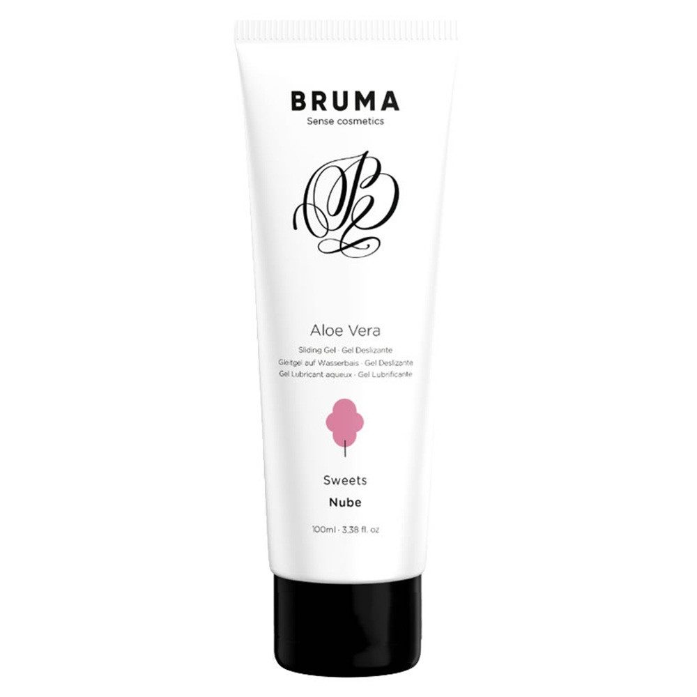 BRUMA Gleitgel Aloe Vera Sweets, Flasche mit, 1-tlg., aromatisiert, mit Aloe Vera und Zuckerwatte-Geschmack