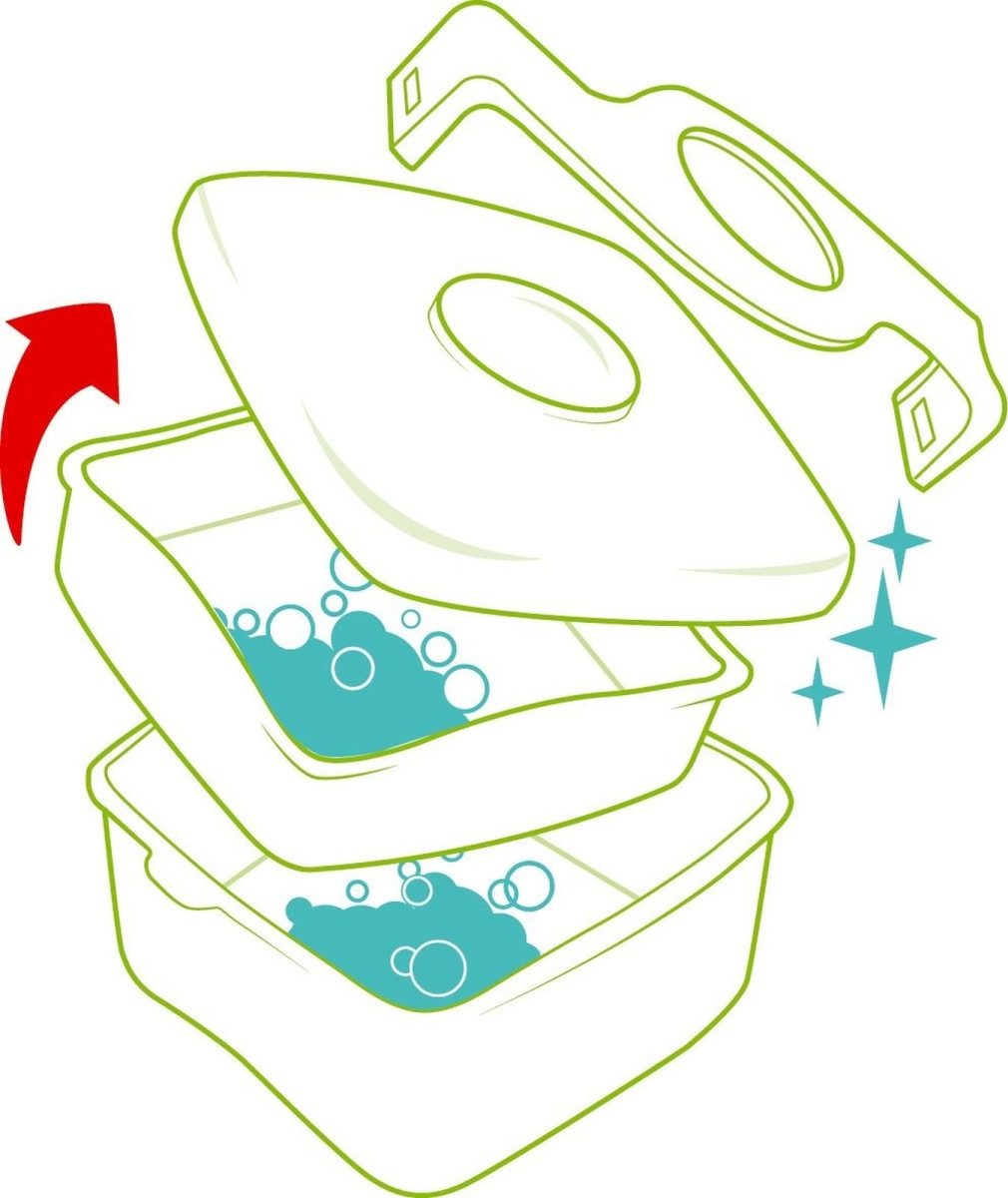 MAPED Geschirr-Set Lunch Box Kids Origins blau 153x87x170mm