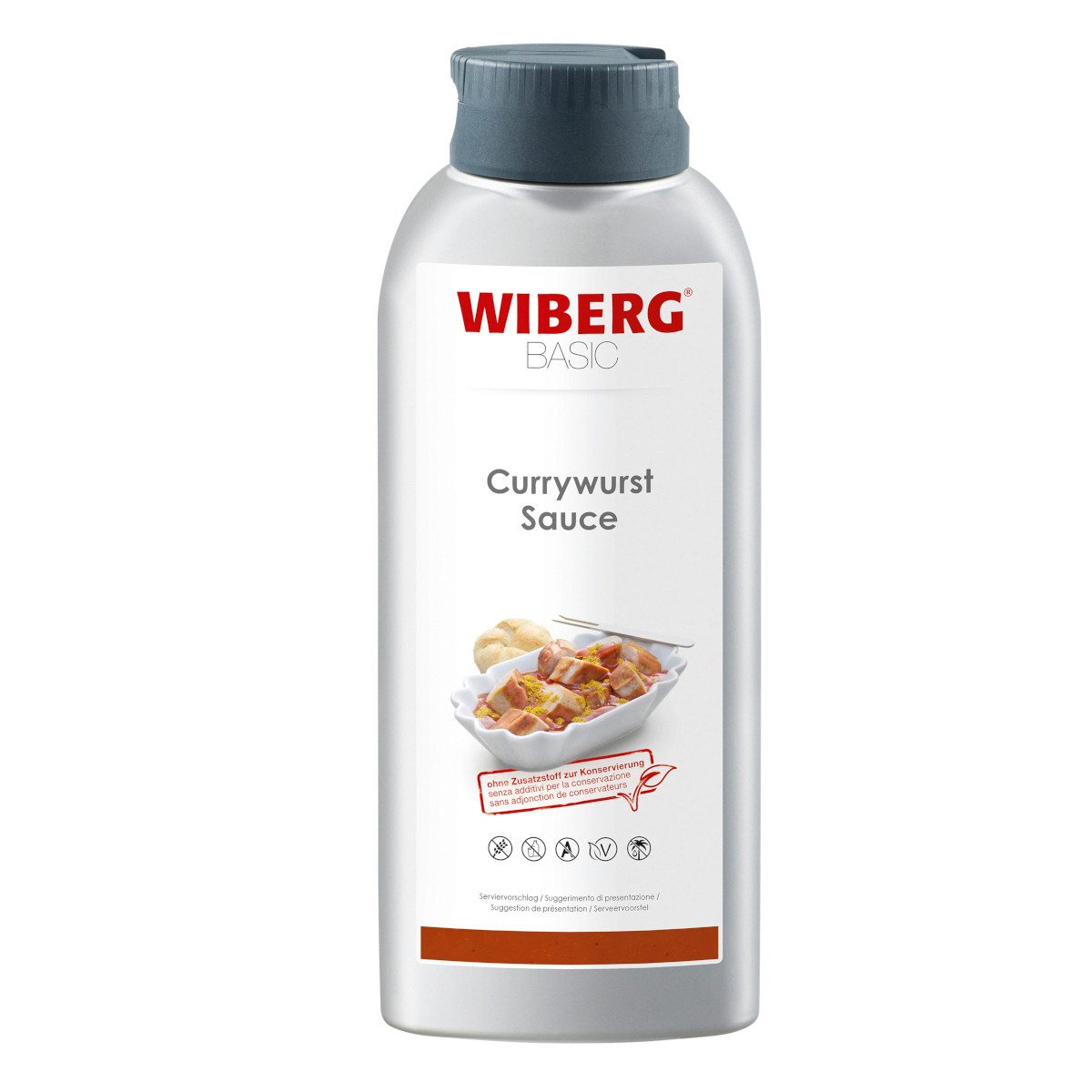 WIBERG Saucen, Wiberg Currywurst Sauce ohne Konservierungsstoffe fruchtig süß 740g