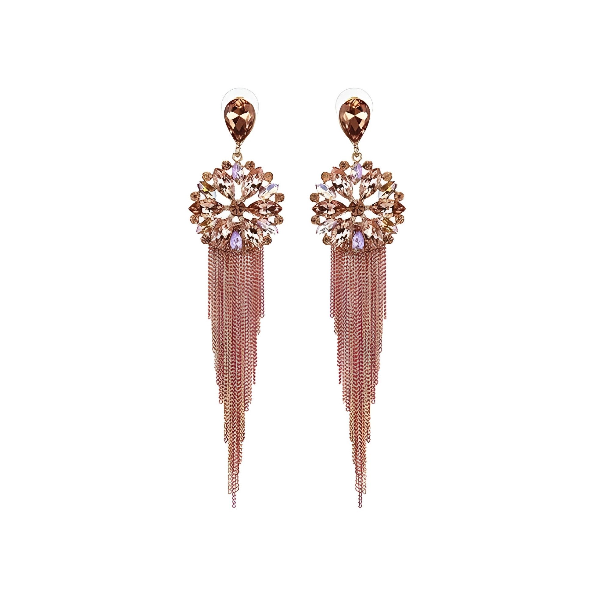 YouBella Ohrring-Set Kristall Quaste vergoldet Ohrringe Für Frauen & Mädchen (Party Wear, Mode, Geeignet für alle Anlässe), Best For Gifting, Hochzeit, Stilvoll