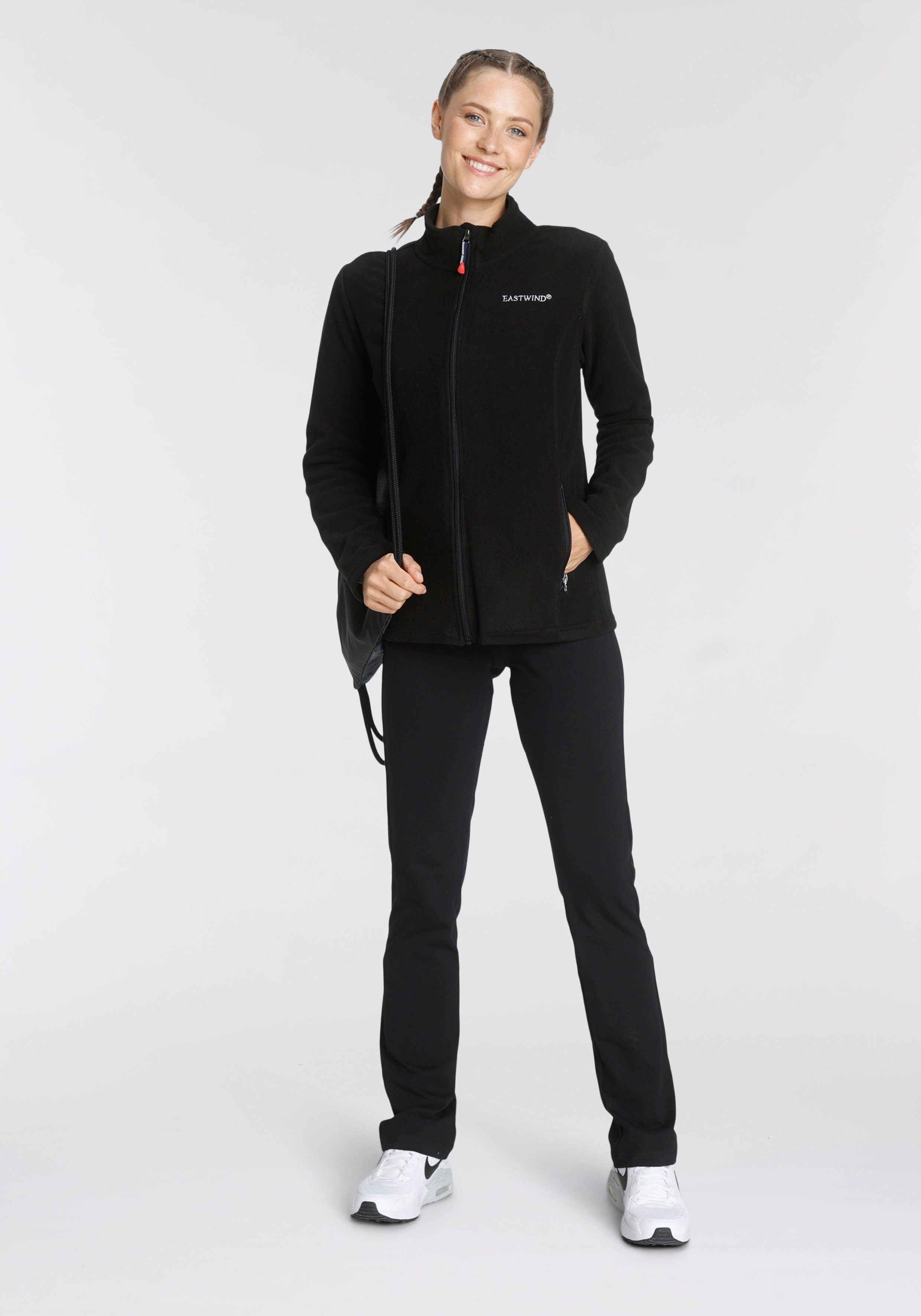 Eastwind Fleecejacke für kalte Tage, aus 100% Polyester, sportlicher Stil