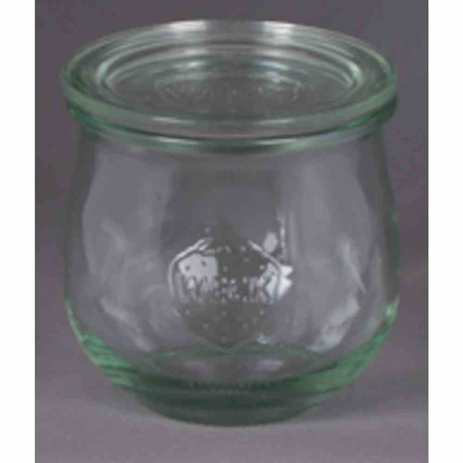 "Cucinare" ml Home Tulpe-Glas Weck-Glas, Siena Vorratsdose Glas 370 Rundrand-Deckel, Rundrand