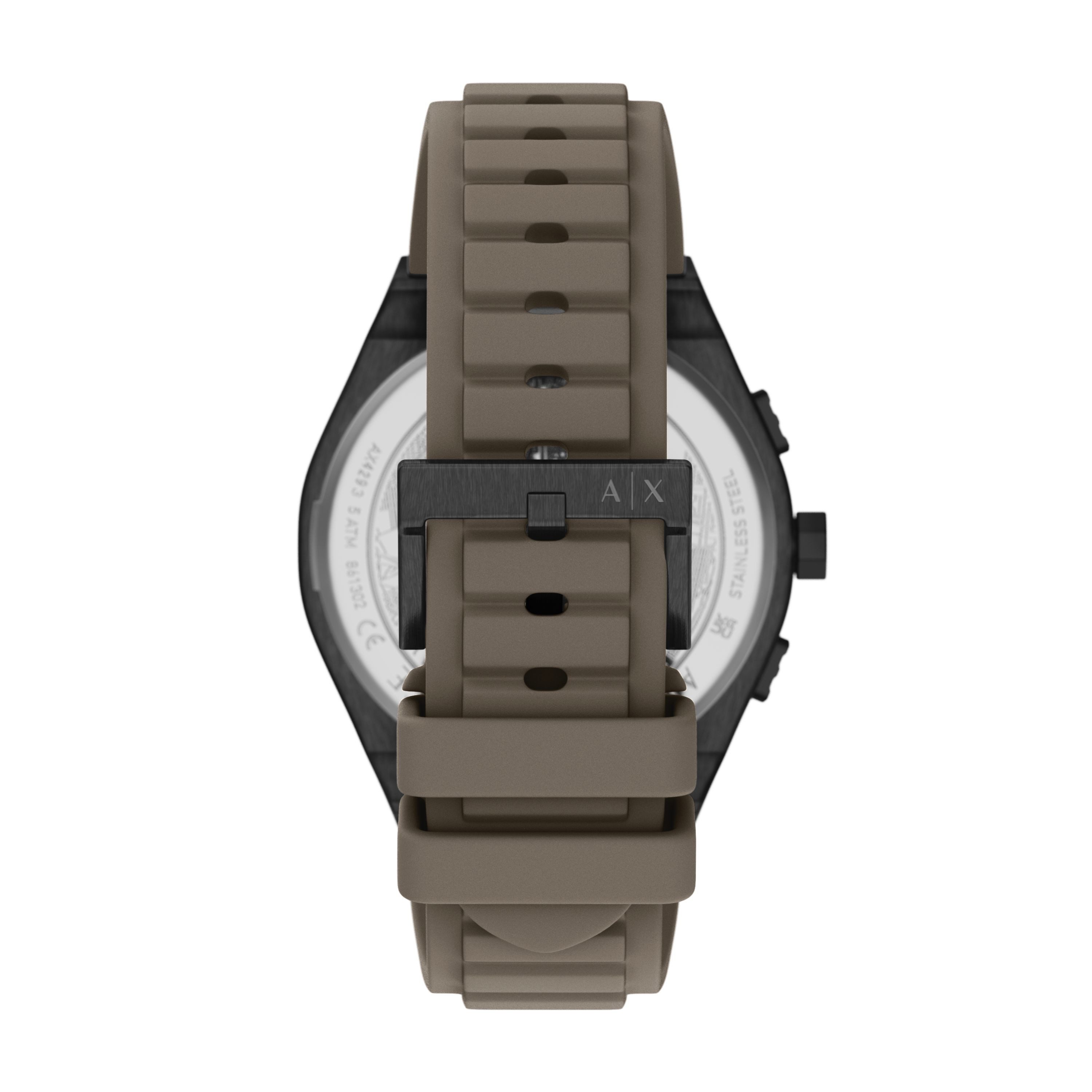 ARMANI EXCHANGE Chronograph SYNC AX4293, Quarzuhr, Armbanduhr, Herrenuhr, Silikonarmband, analog, Tag