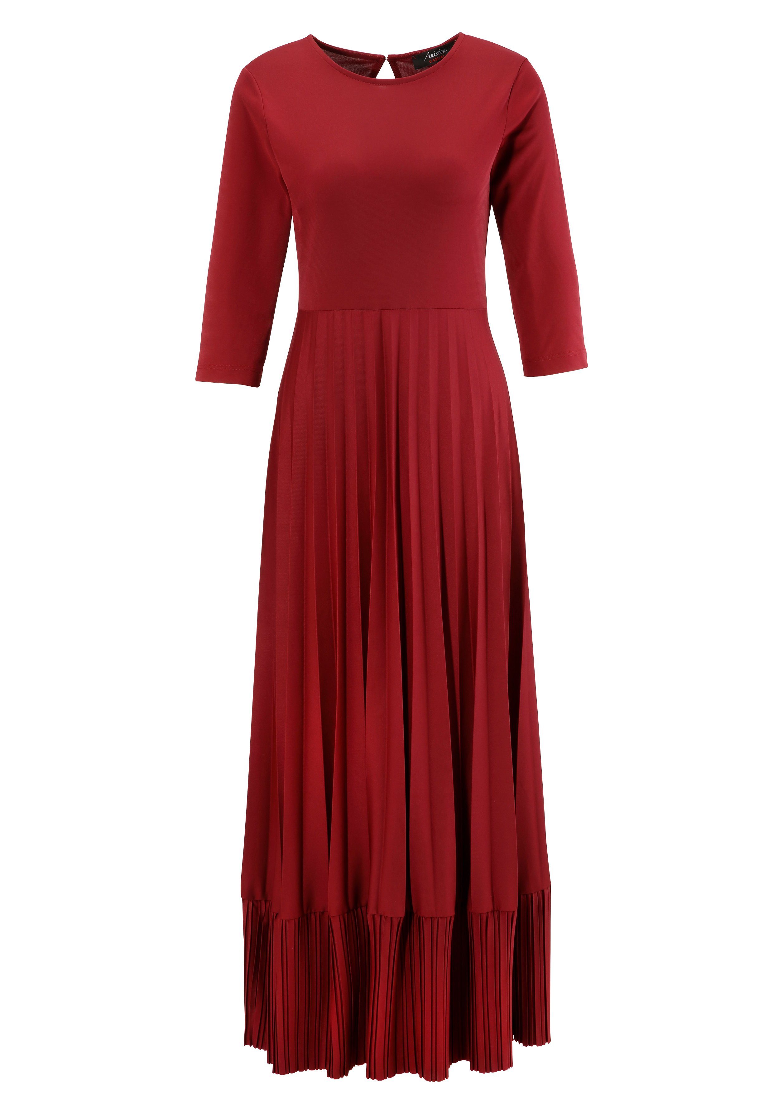 ANISTON CASUAL Maxikleid Rockteil mit Volant aus Plissee mehr