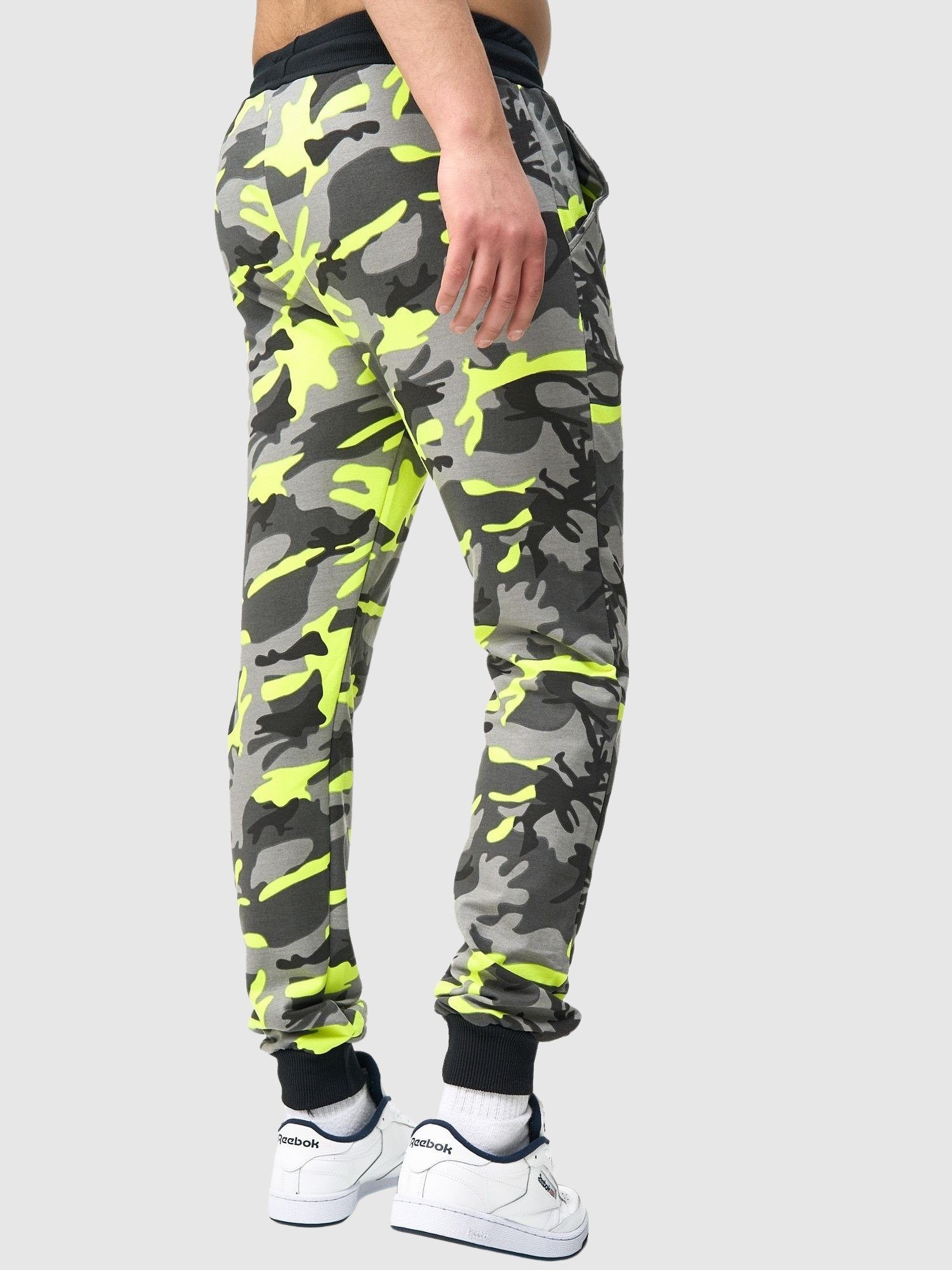 Casual Trainingshose Herren John Freizeit Fitness Gelb hose Jogginghose Sport 1-tlg) Trainingshose Männer Sweatpants, Kayna Jogginghose Sweatpan Camouflage (Sporthose