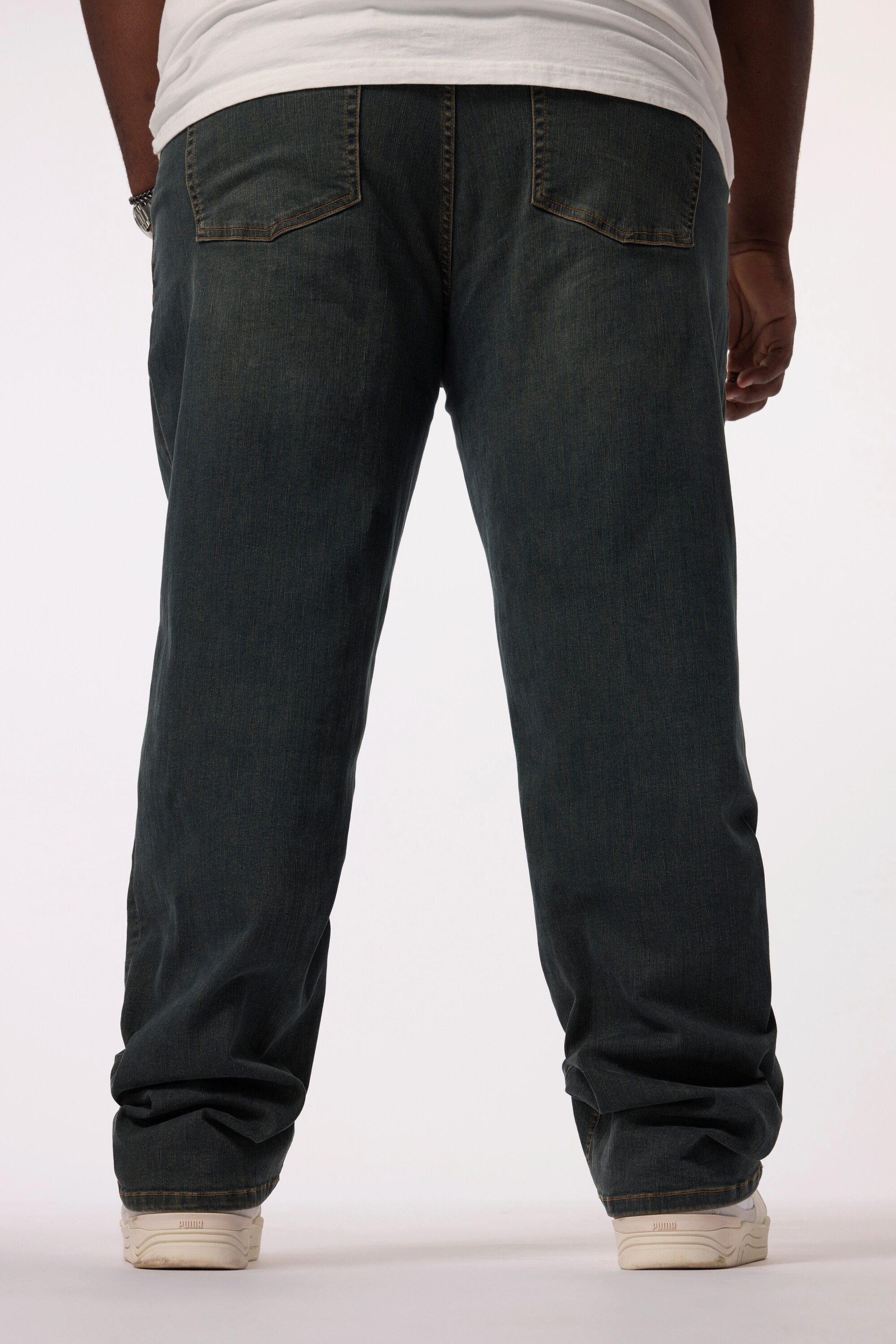 STHUGE 5-Pocket-Jeans Jeans Bauchfit Baggy Fit Dirty Denim 5-Pocket
