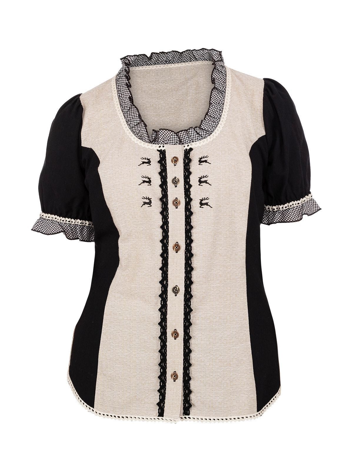 OS Trachten Trachtenbluse 451000-3002-4 (1-tlg) günstig online kaufen