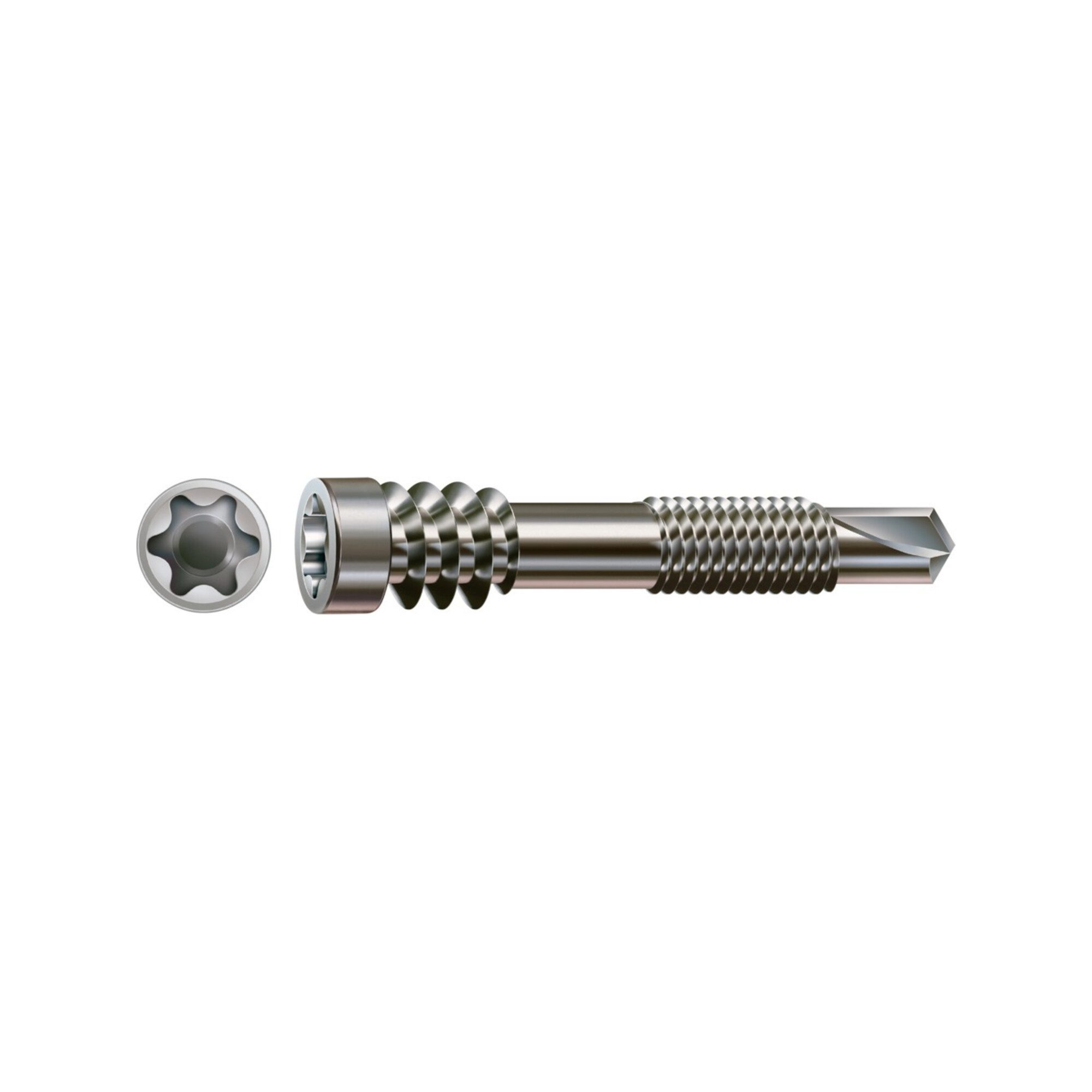 SPAX Holzbauschraube Spax Terrassens Alu FixGew Zylinderkopf T-STAR BSP A2 5,0 x 48 100 Stk