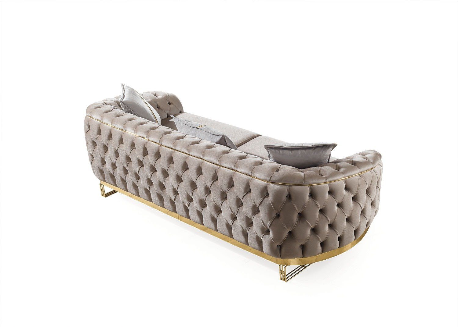 2-Sitzer, Villa Fairy, Turkey, Beige in Möbel handgefertigt Sofa Stk. Made Quality 1