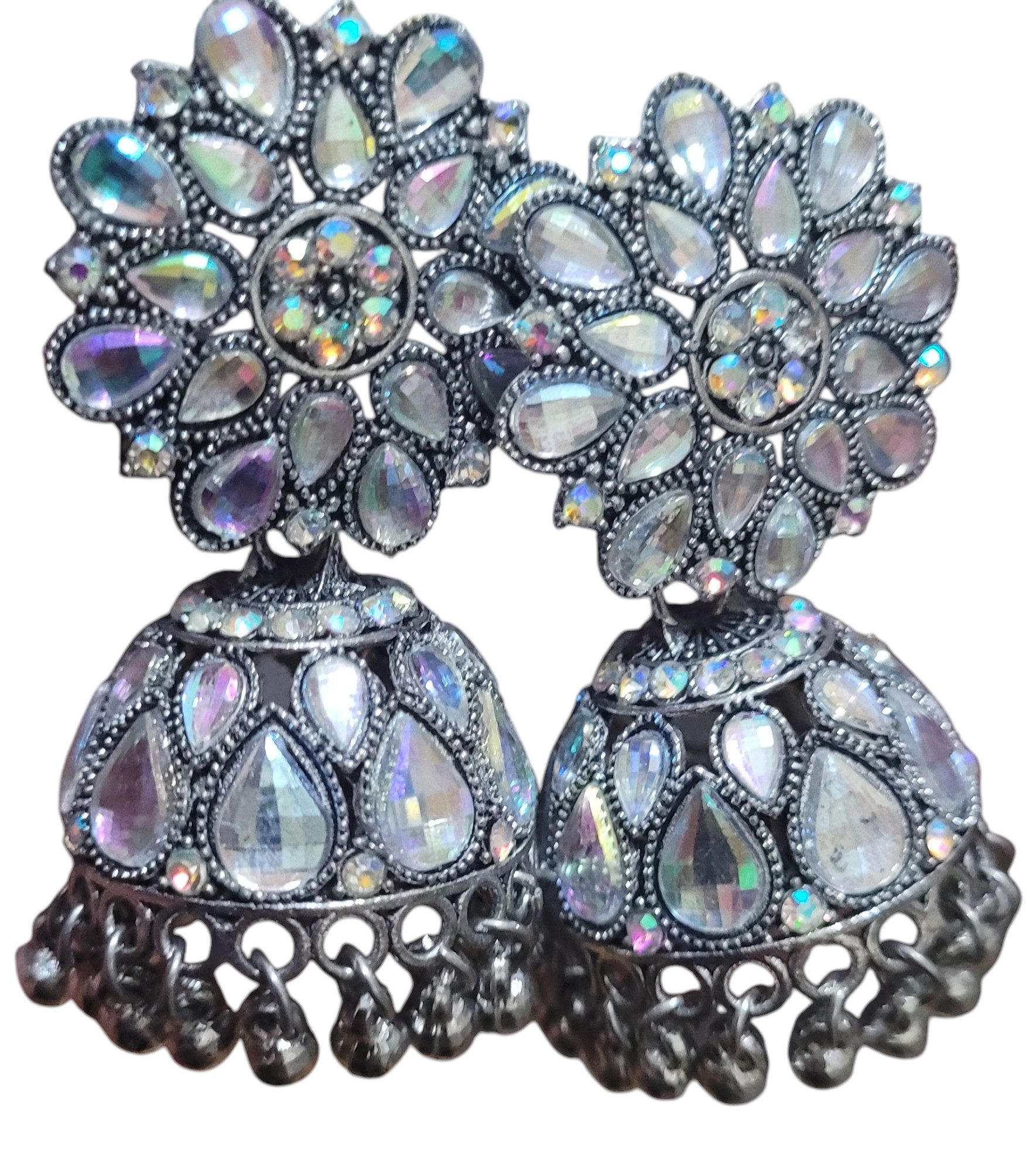 Paar Ohrhänger KUNDAN BEADS JUMKHA