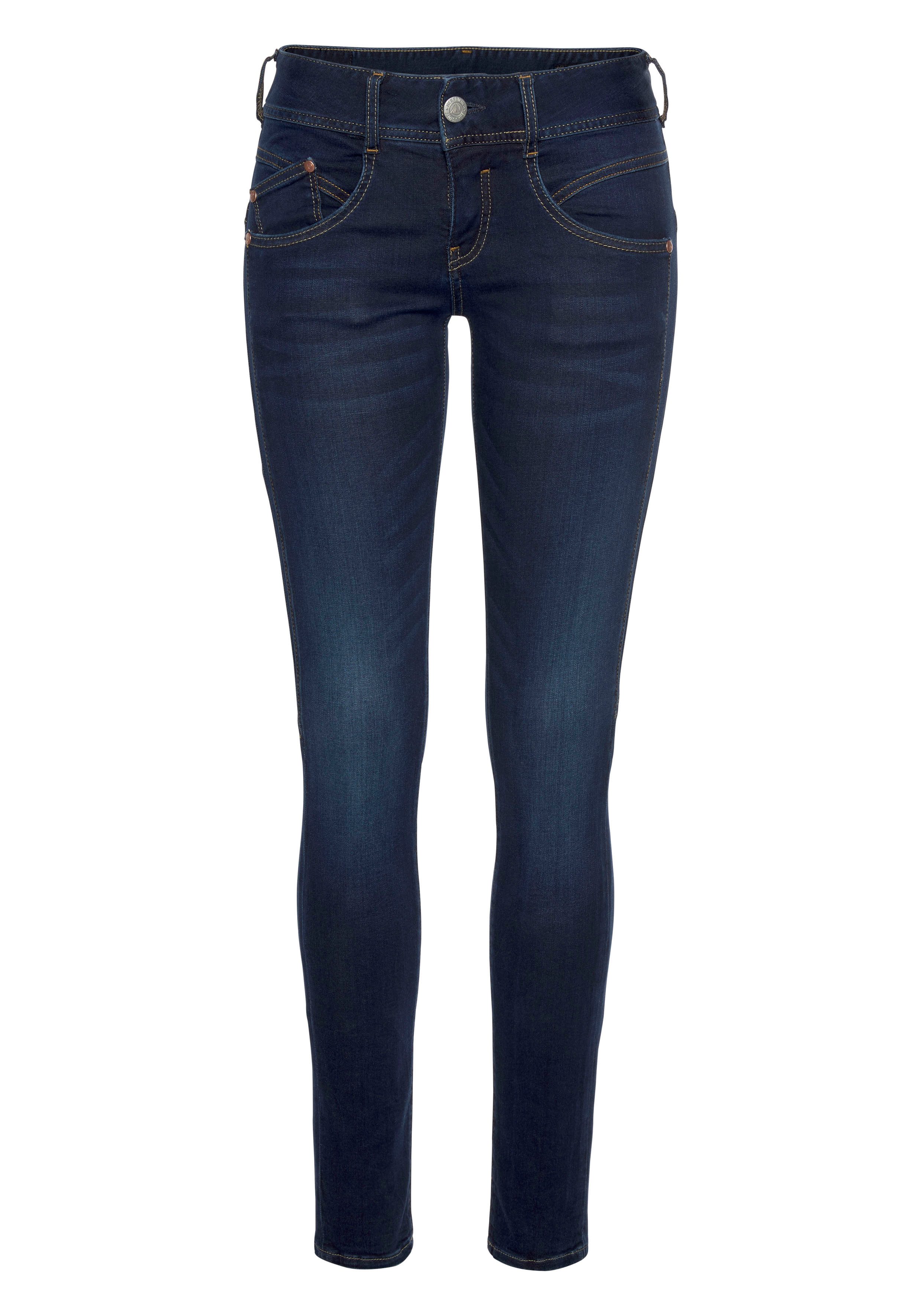 Herrlicher 5-Pocket-Jeans Gila Slim Denim mit seitlichen Keileinsätzen, figurformend – Bild 4 von 5