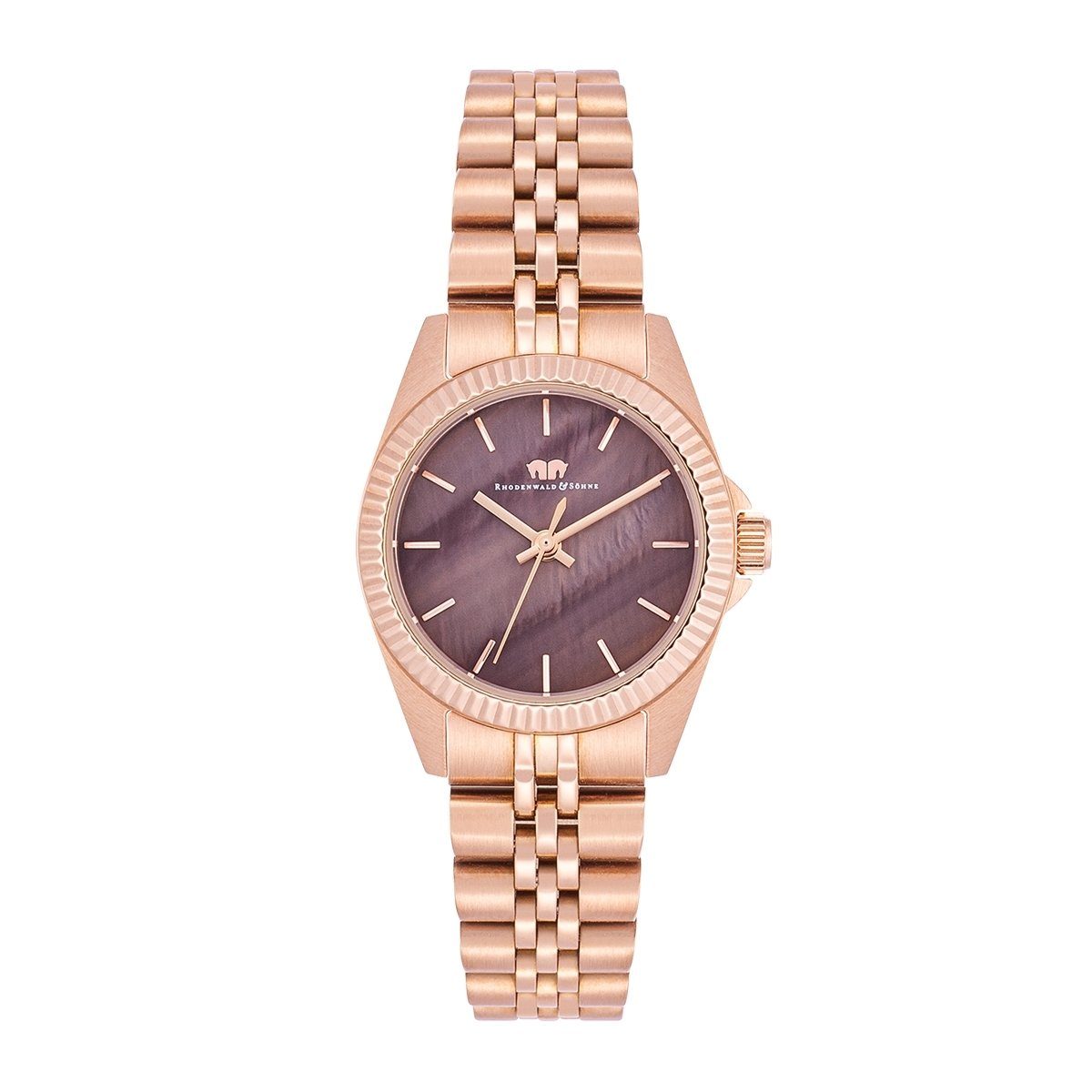 Rhodenwald & Söhne Quarzuhr Cassina roségold, mit Edelstahl-Armband günstig online kaufen
