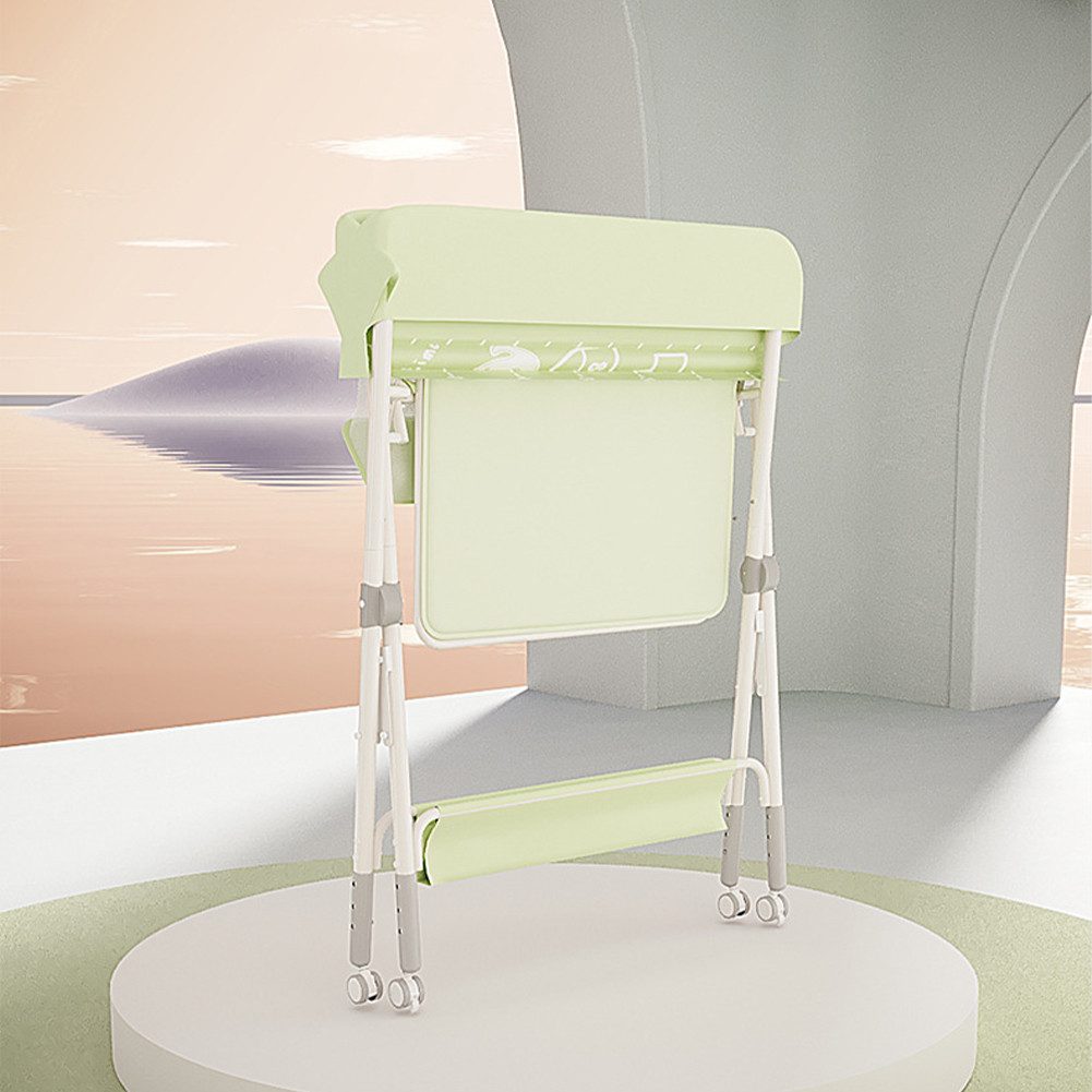 GarveeMore Changing Table Foldable,Mobile Changing Table With Storage Rack and Storage Basket, Travel Wrap Dresser,Chair Plank Design