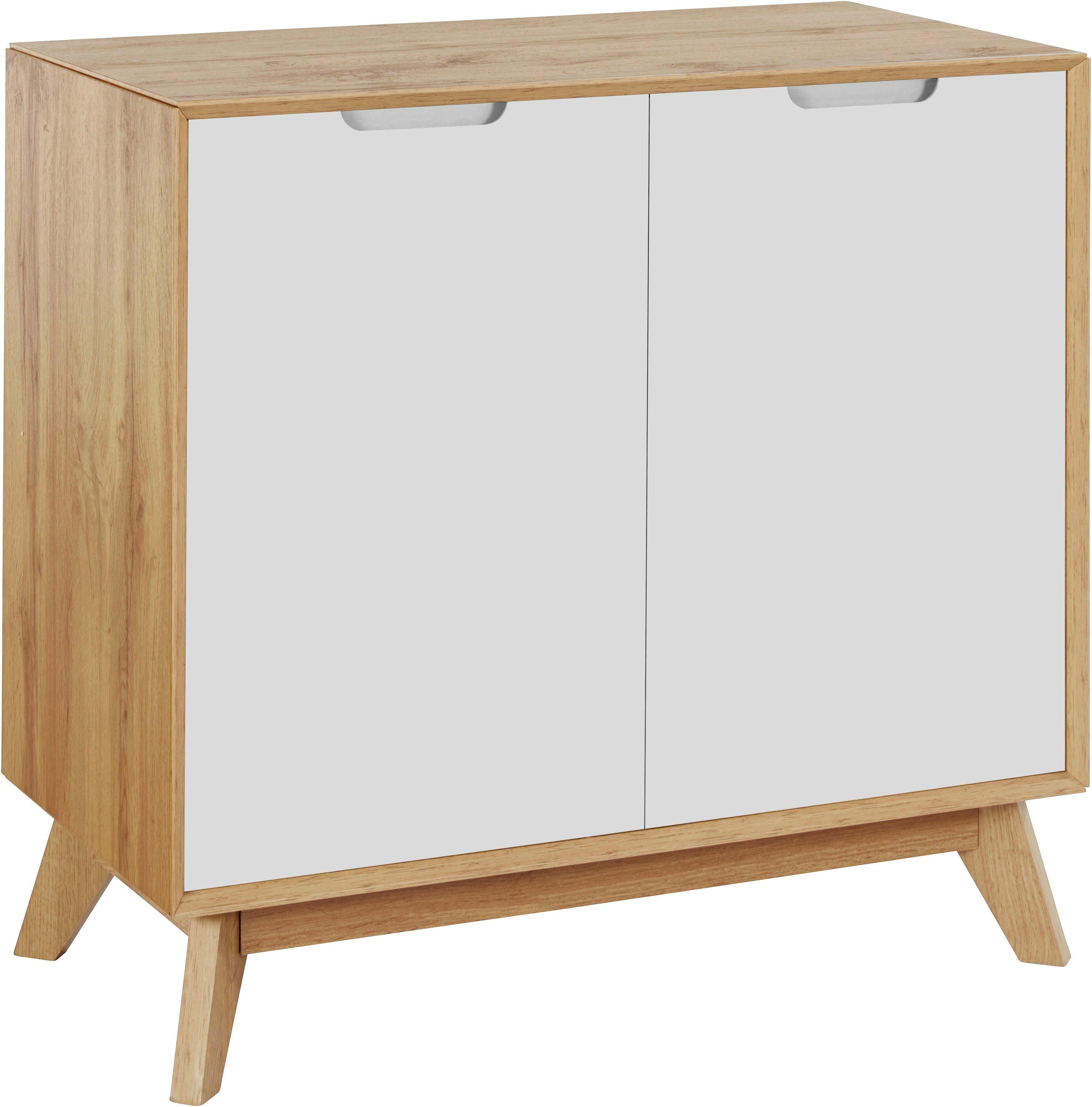 OTTO home Sideboard Pandrup, Kommode mit 2 Türen und 2 verstellbare Einlegeböden, B:80 cm, H:75 cm