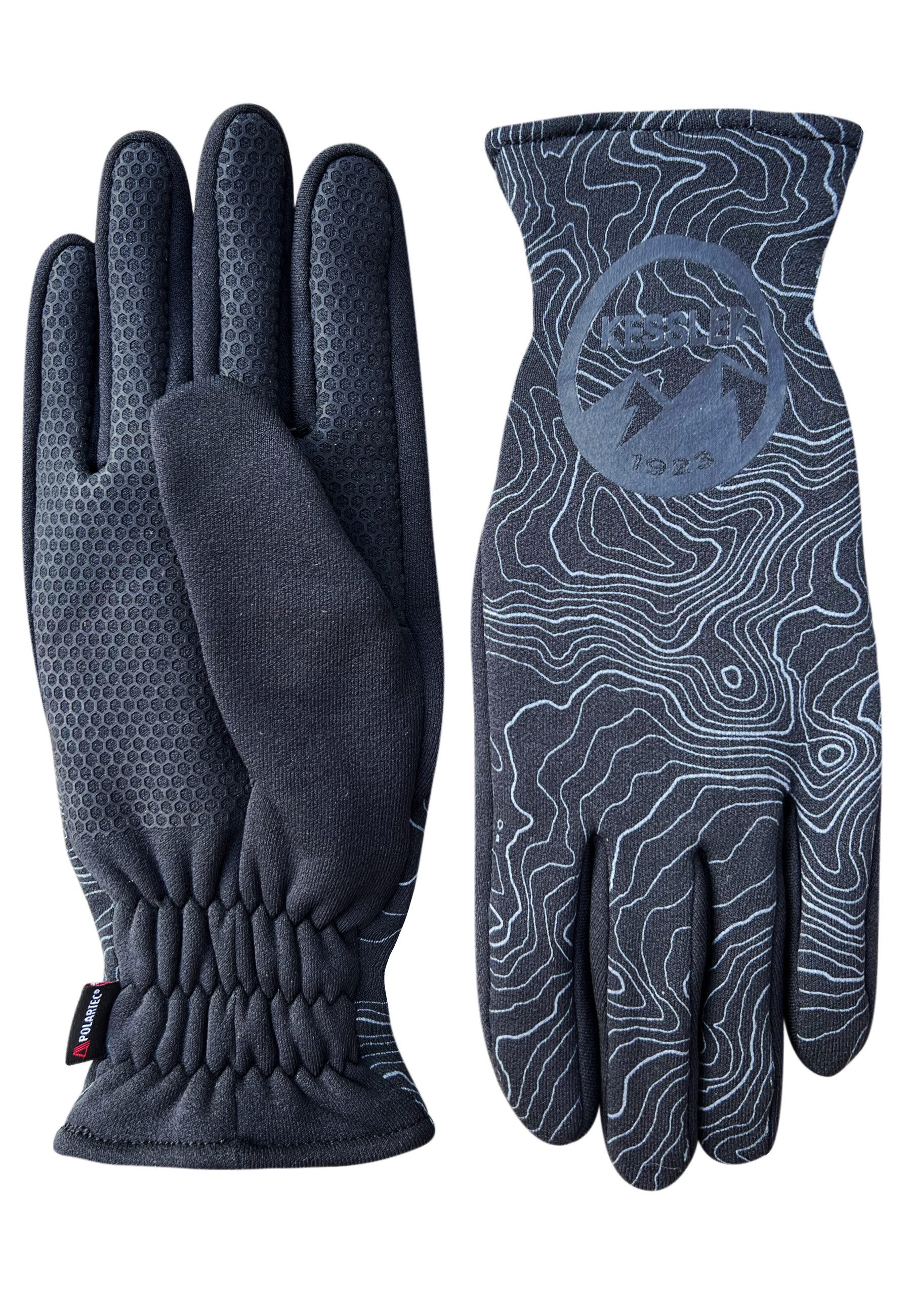KESSLER Lederhandschuhe Style Livigno (Paar, 1-St., Handschuhe) Pig Suede Leder, Komfort Fit, kuscheliges REPREVE® Fleecefutter