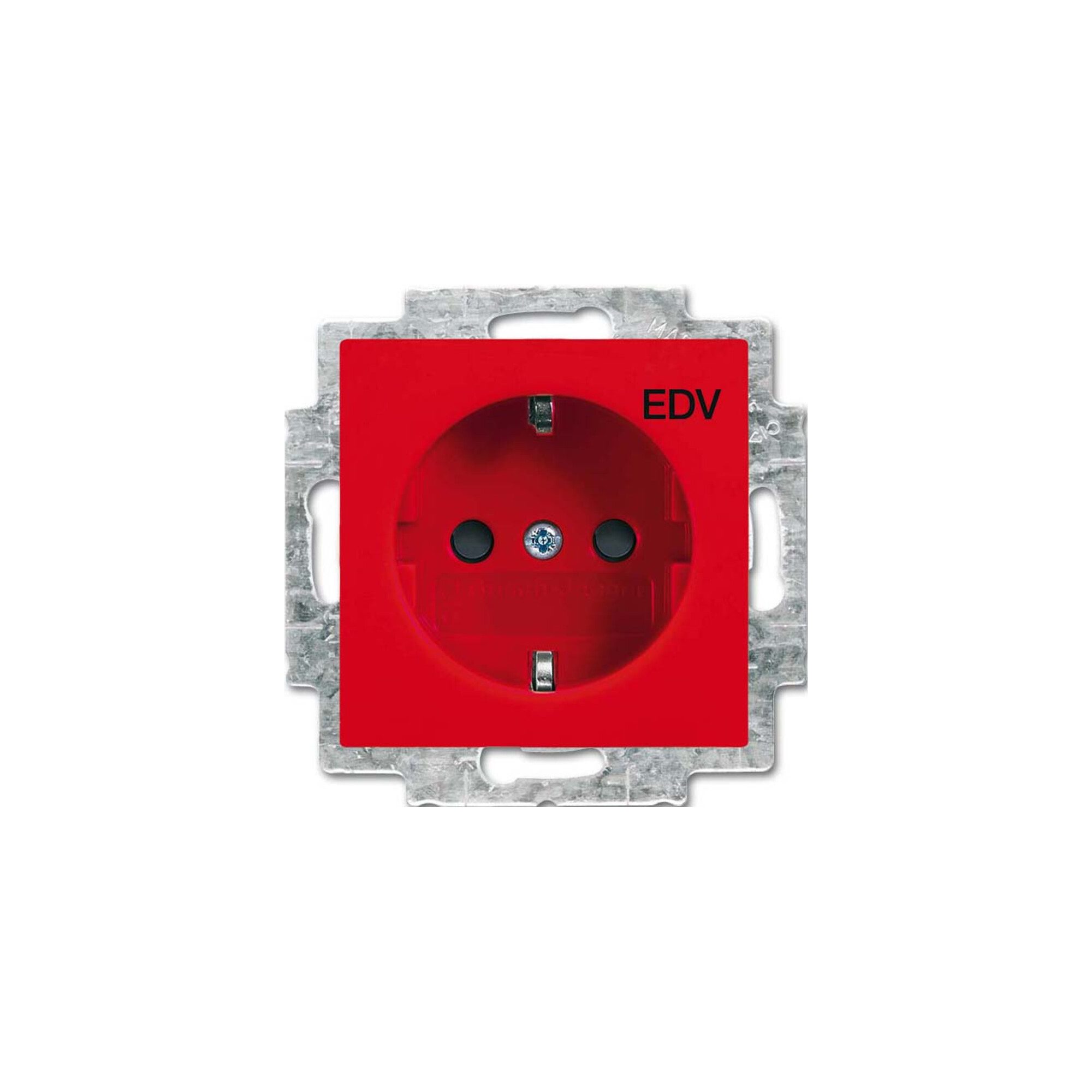 Busch-Jaeger Schuko-Stecker Busch-Jaeger SCHUKO Steckdosen-Einsatz rot 20 EUC/DV-917