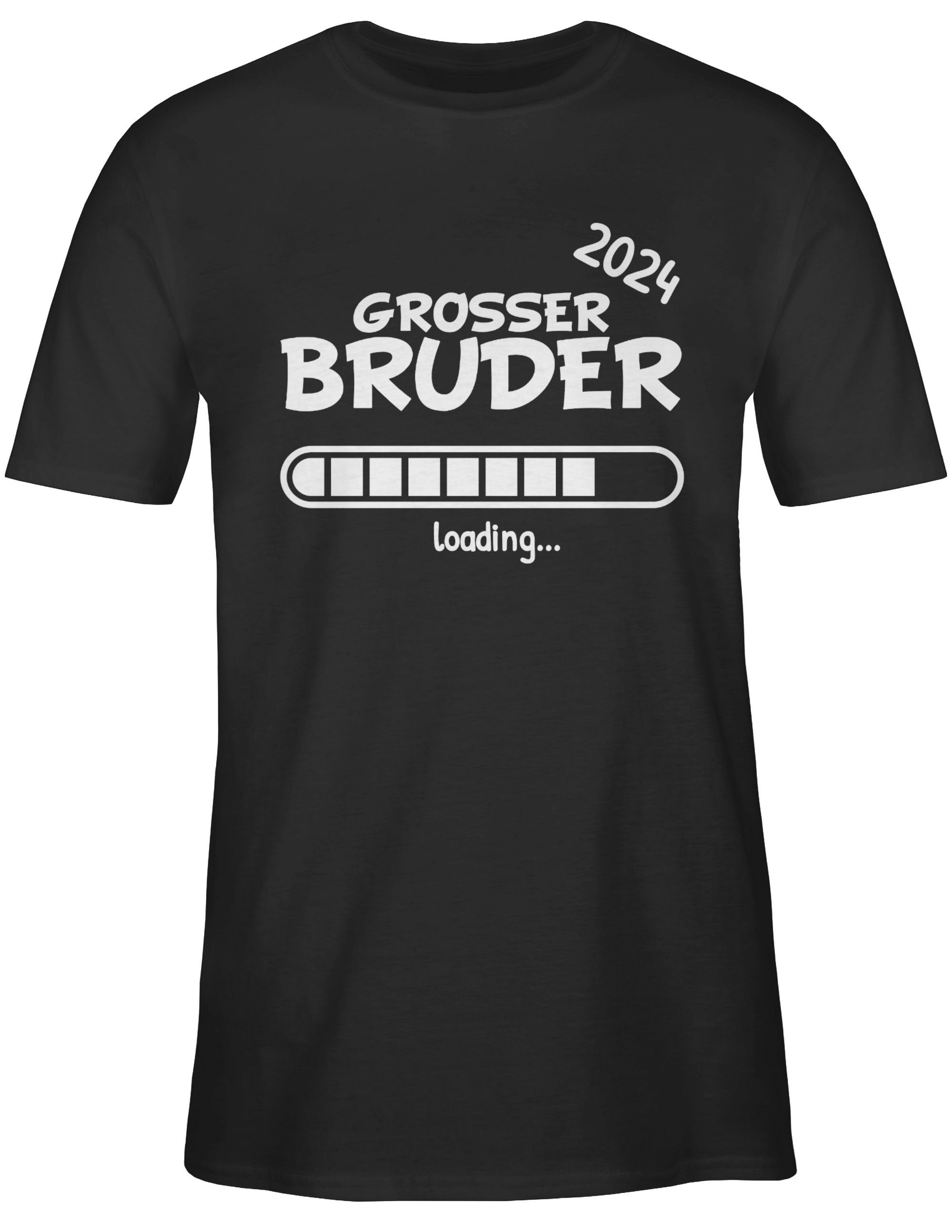 Shirtracer T-Shirt 2024 01 Großer Bruder Bruder loading Großer Schwarz