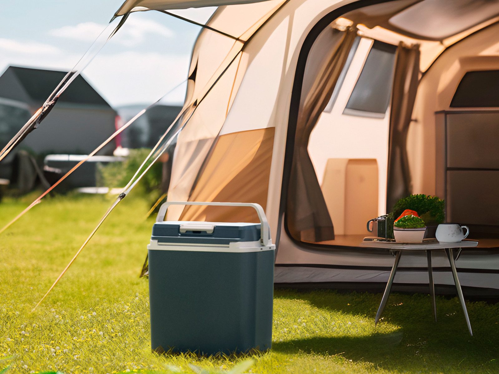 Tristar Kühlbox, 20 l, elektrisch 230V 12V klein, Outdoor für Camping & Auto thermoelektrisch