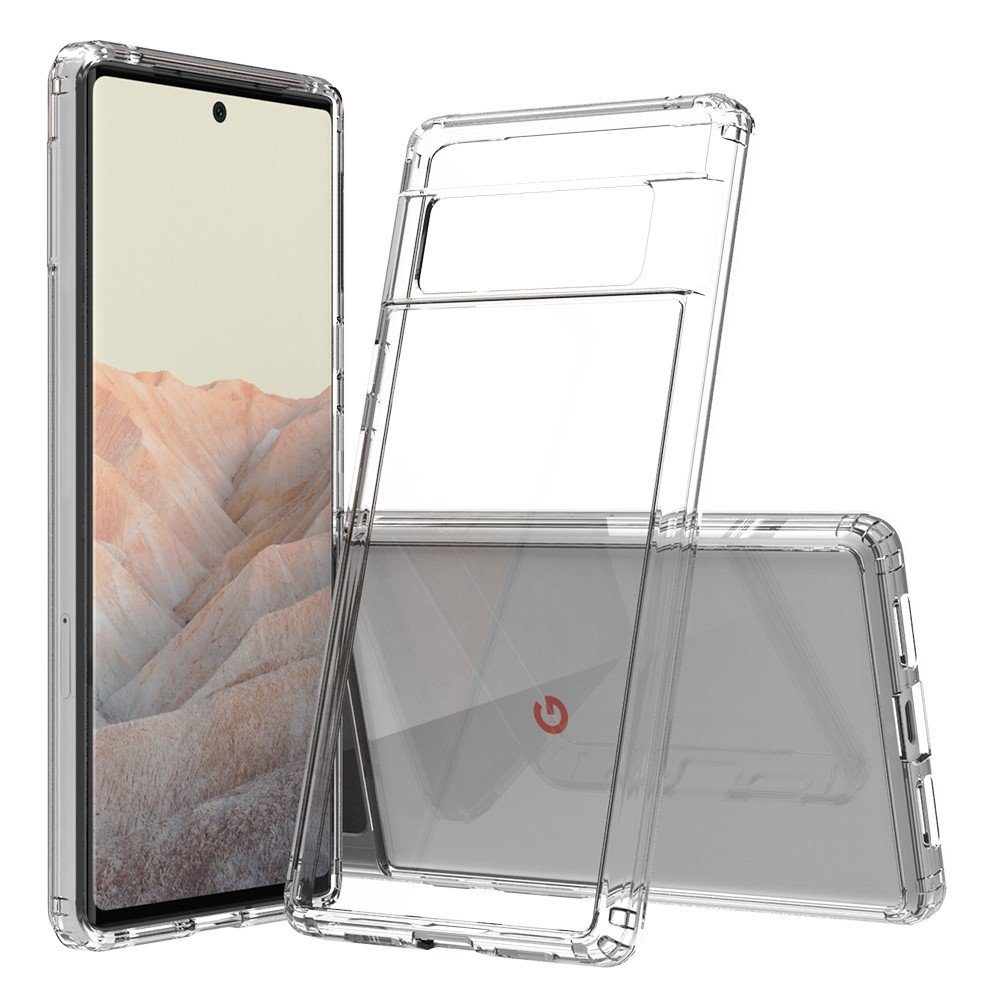 CoverKingz Handyhülle Hülle für Google Pixel 6 Pro Handyhülle Hybrid Silikon Case Bumper 17,01 cm (6,7 Zoll), Handyhülle Schutzhülle Transparent Hybrid Silikonhülle Bumper