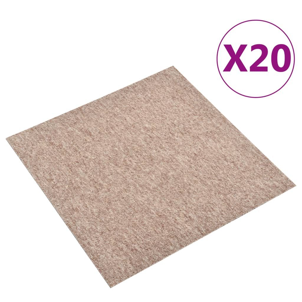 furnicato Террасные доски Teppichfliesen 20 Stk. 5 m² 50x50 cm Beige, BxL: je 50x50 cm, (1-St)