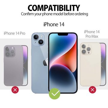 MyGadget Handyhülle Silikon Hülle für Apple iPhone 14, robuste Schutzhülle TPU Case Slim Silikonhülle Back Cover Kratzfest