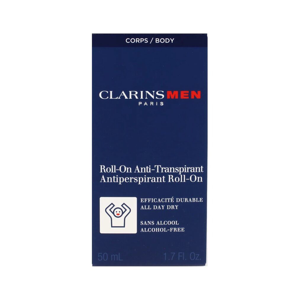 Clarins Deo-Roller Deo-Roll-On für Männer, alkoholfrei, 50 ml