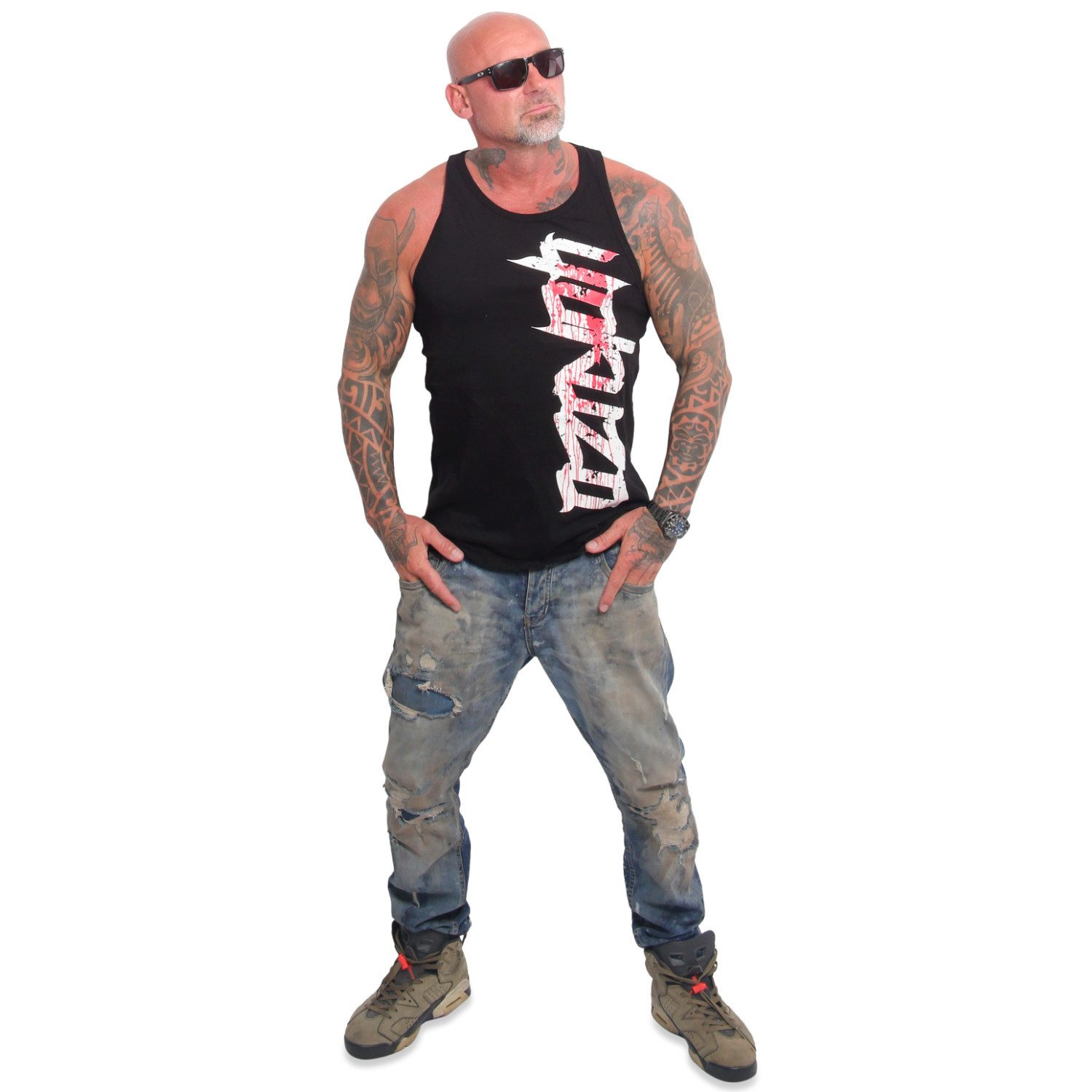 YAKUZA Muskelshirt Bloodbrand V02 mit Ringerrücken
