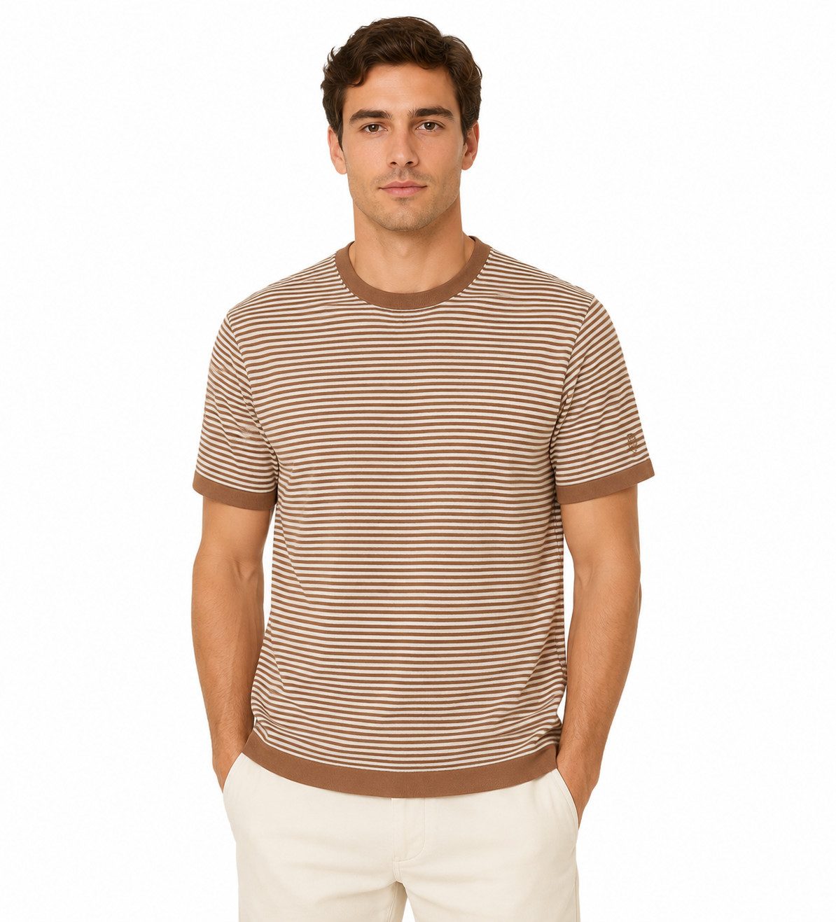 Mos Mosh T-Shirt MMGCrowe Stripe Knit Tee