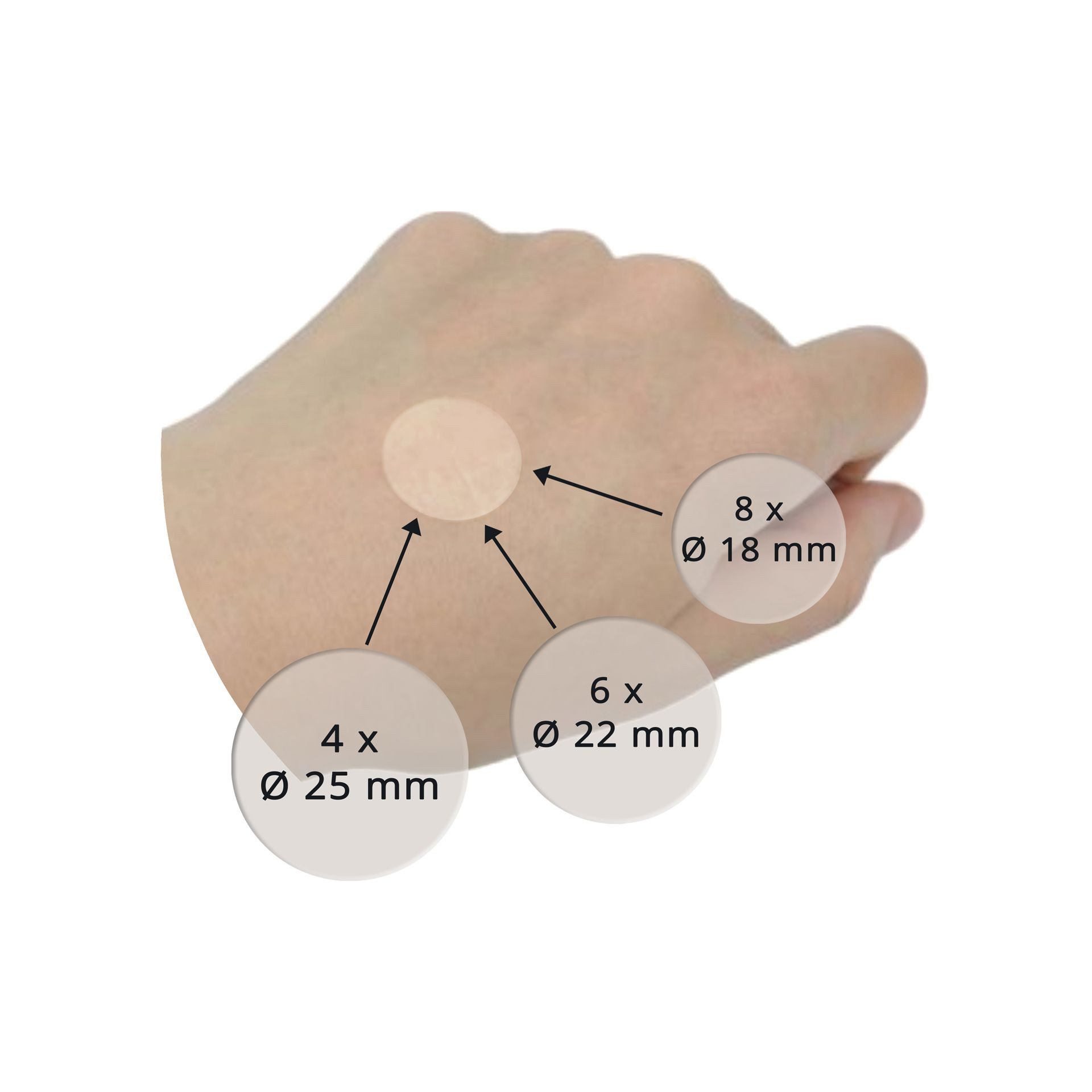BasicNature Insektenstichpflaster BasicNature Mückenstich Pflaster, 18 Pflaster